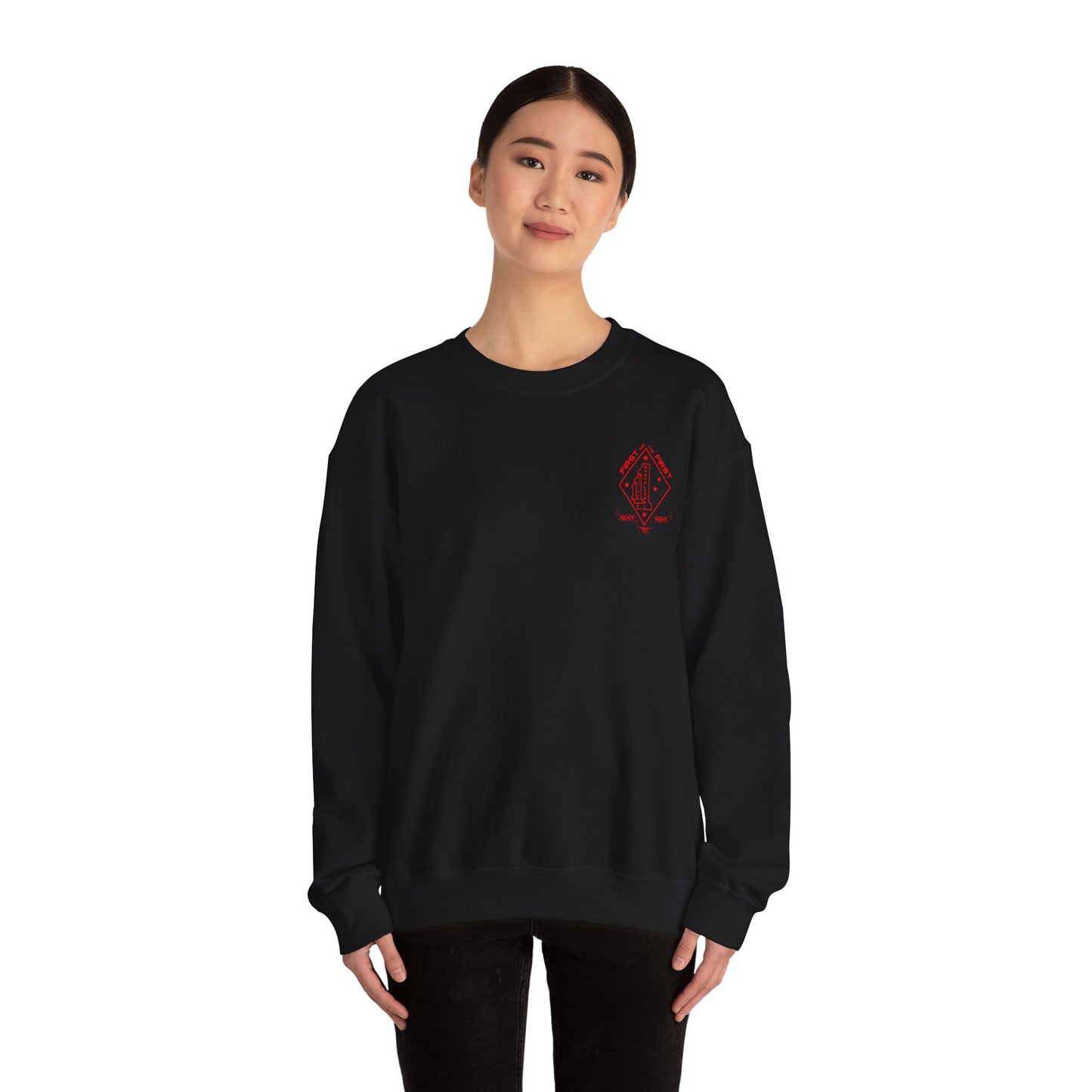 1st Battalion 1st Marines Alpha Co. Full Color Unit Crewneck Sweater
