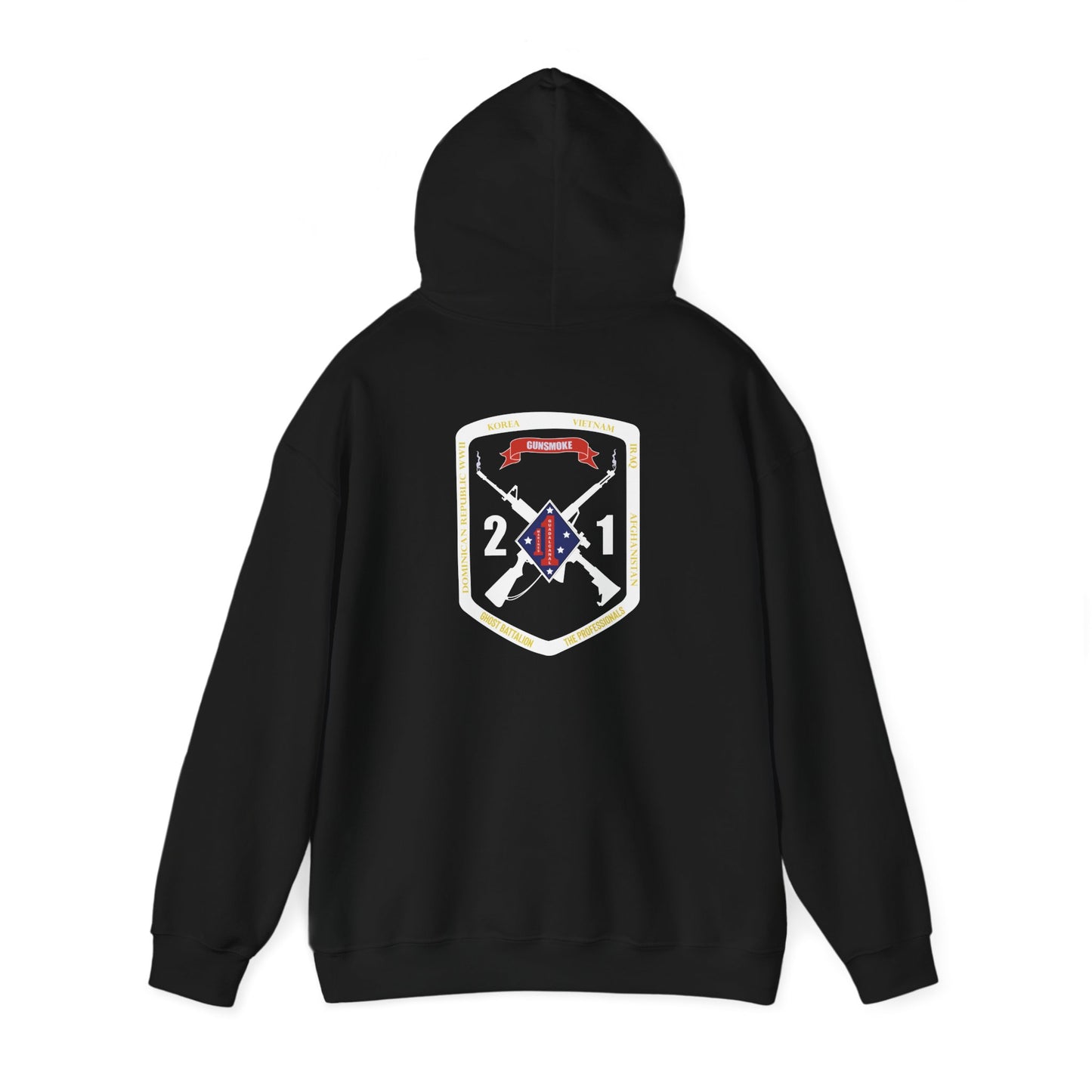 2nd Battalion 1st Marines White Logo Unit Hoodie