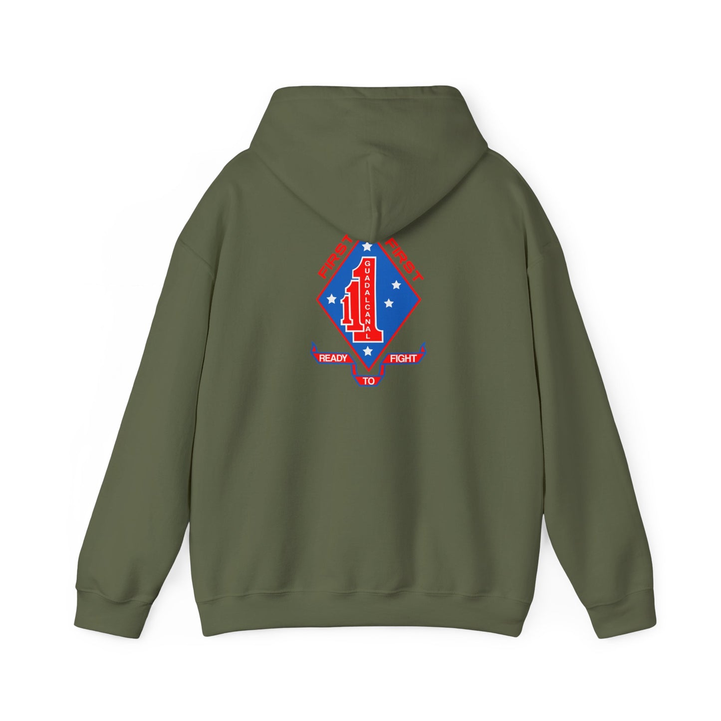 1st Battalion 1st Marines Unit Hoodie in Full Color