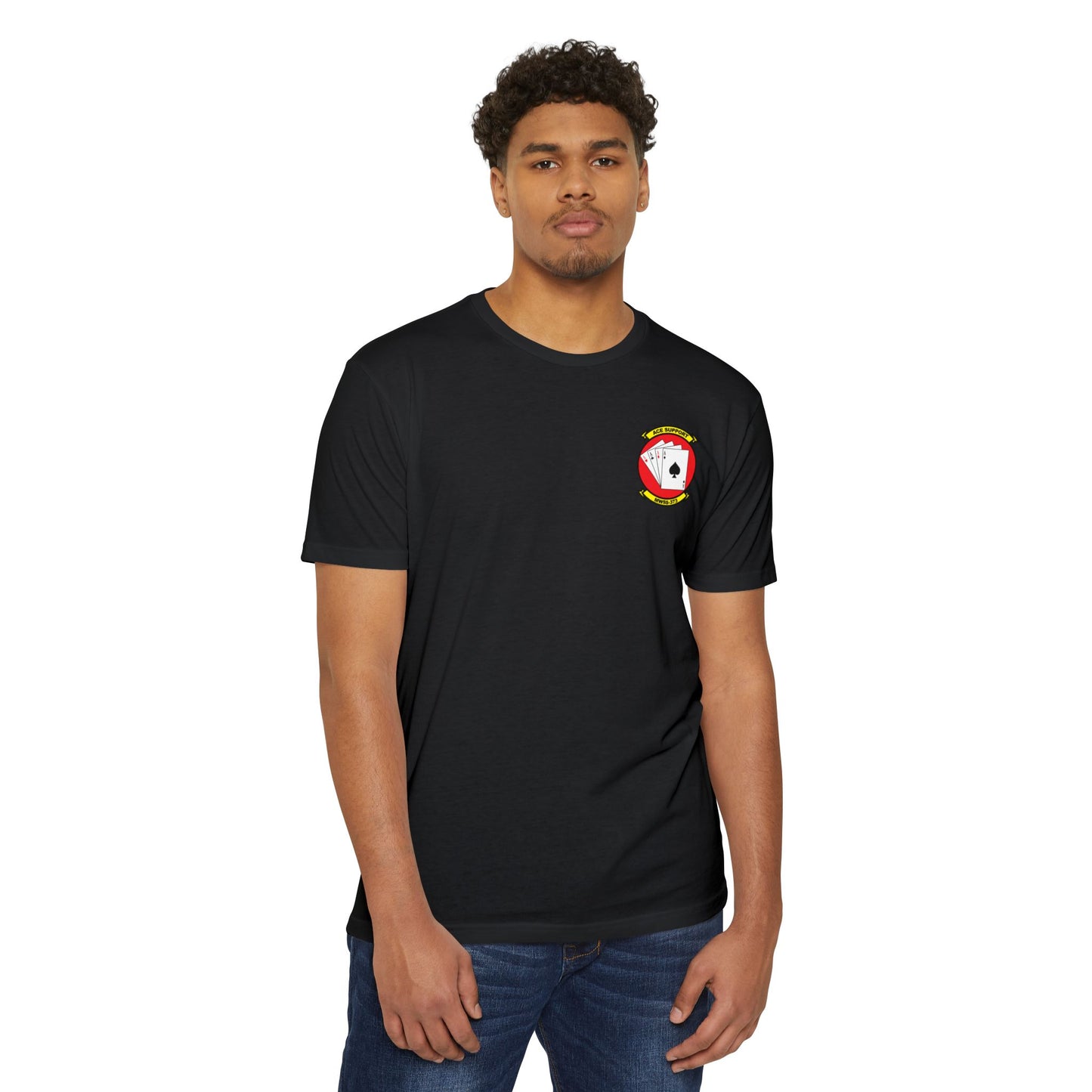 MWSS-373 Ace Support Black Unit Tee