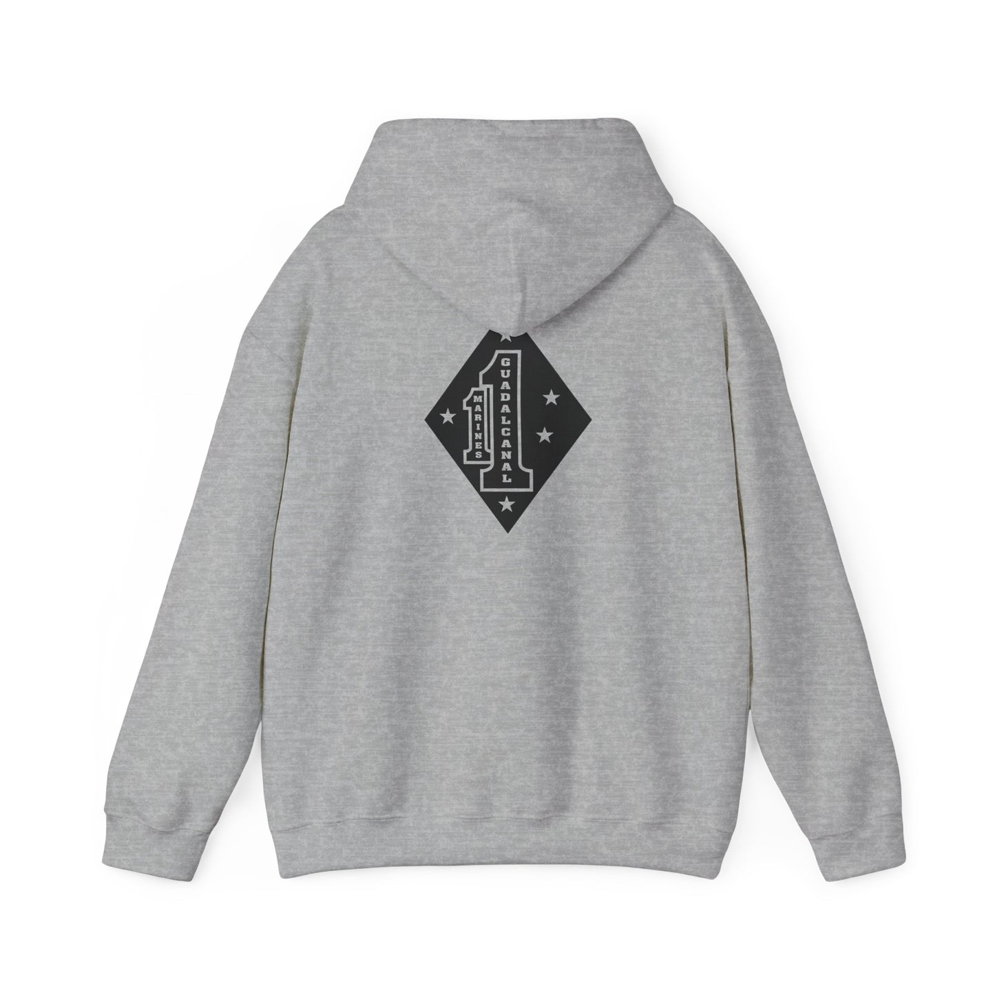 1st Marine Regiment Black Logo Hoodie