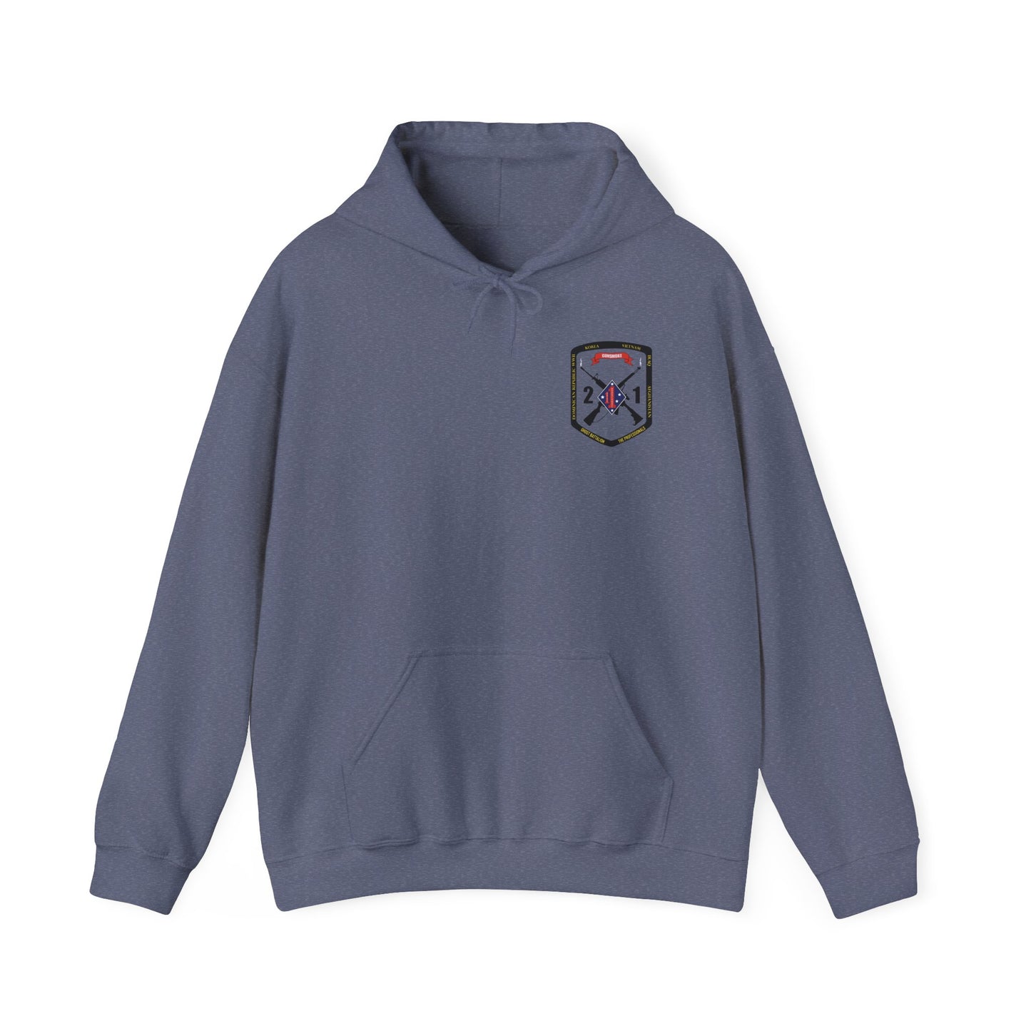 2nd Battalion 1st Marines Black Logo Unit Hoodie