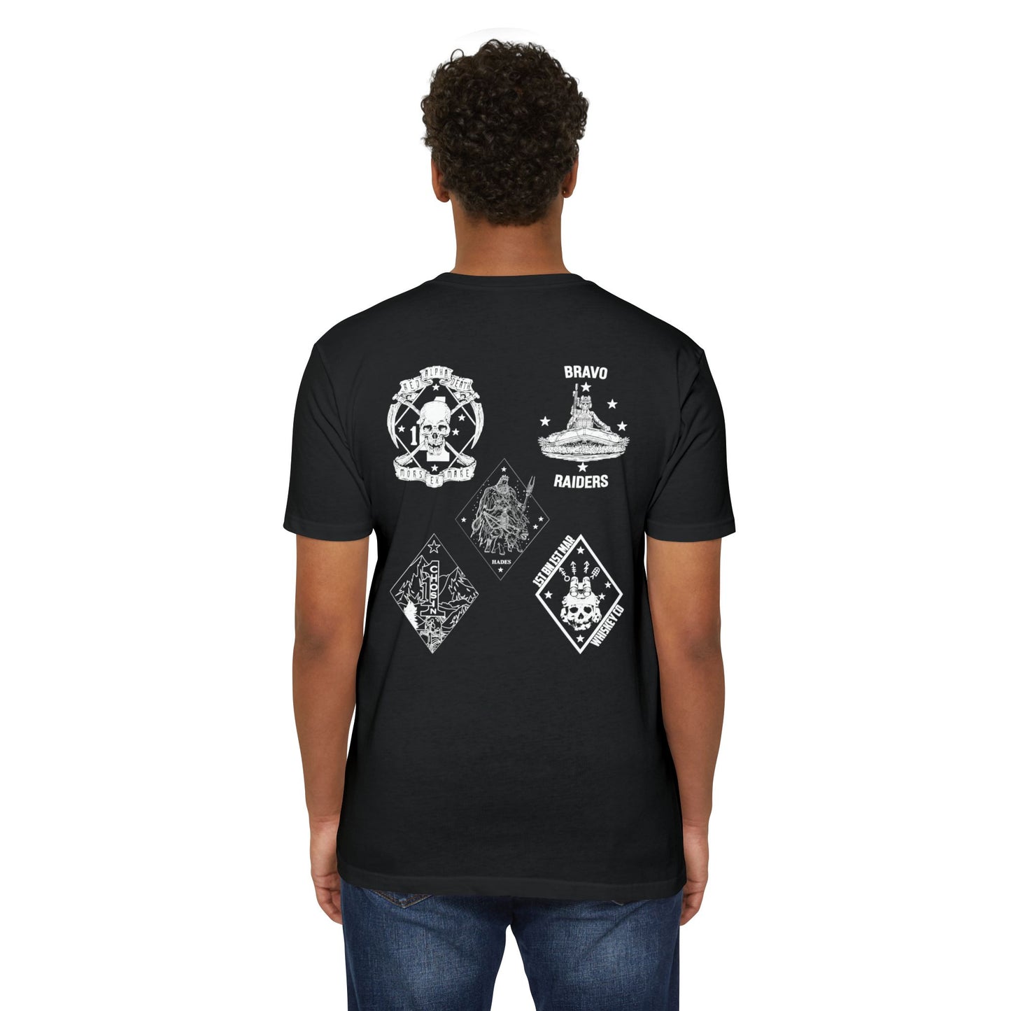 1st Battalion 1st Marines Black Unit Tee