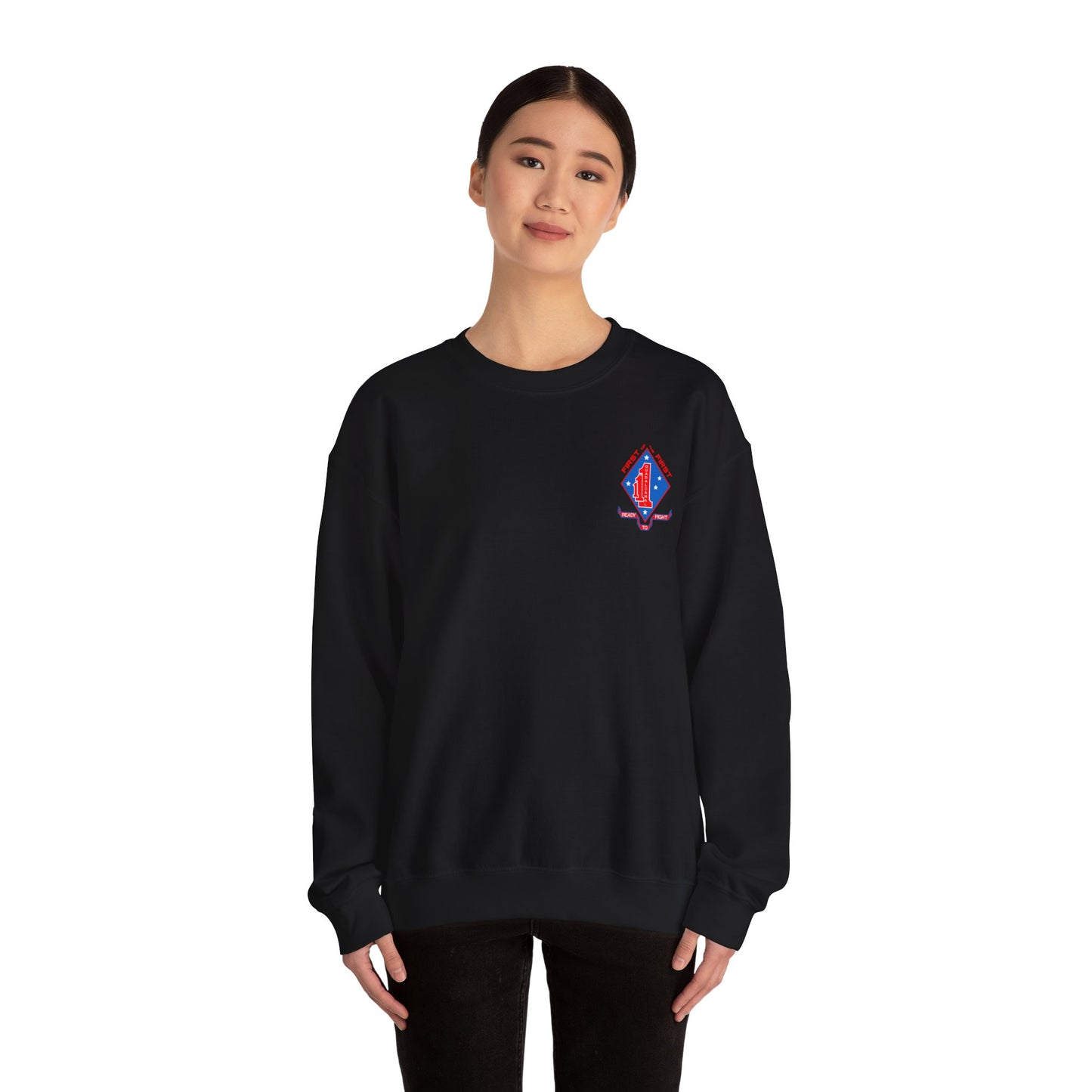1st Battalion 1st Marines Unit Full Color Crewneck Sweater