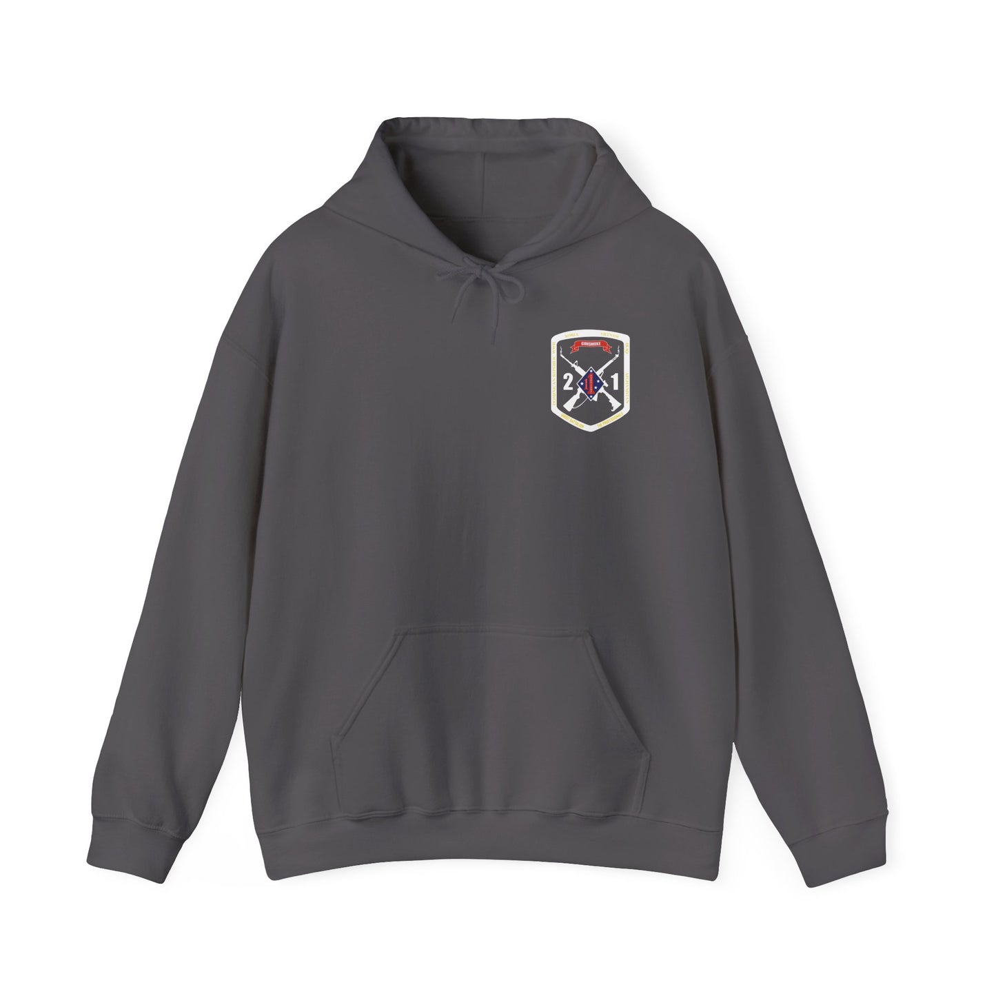 2nd Battalion 1st Marines White Logo Unit Hoodie