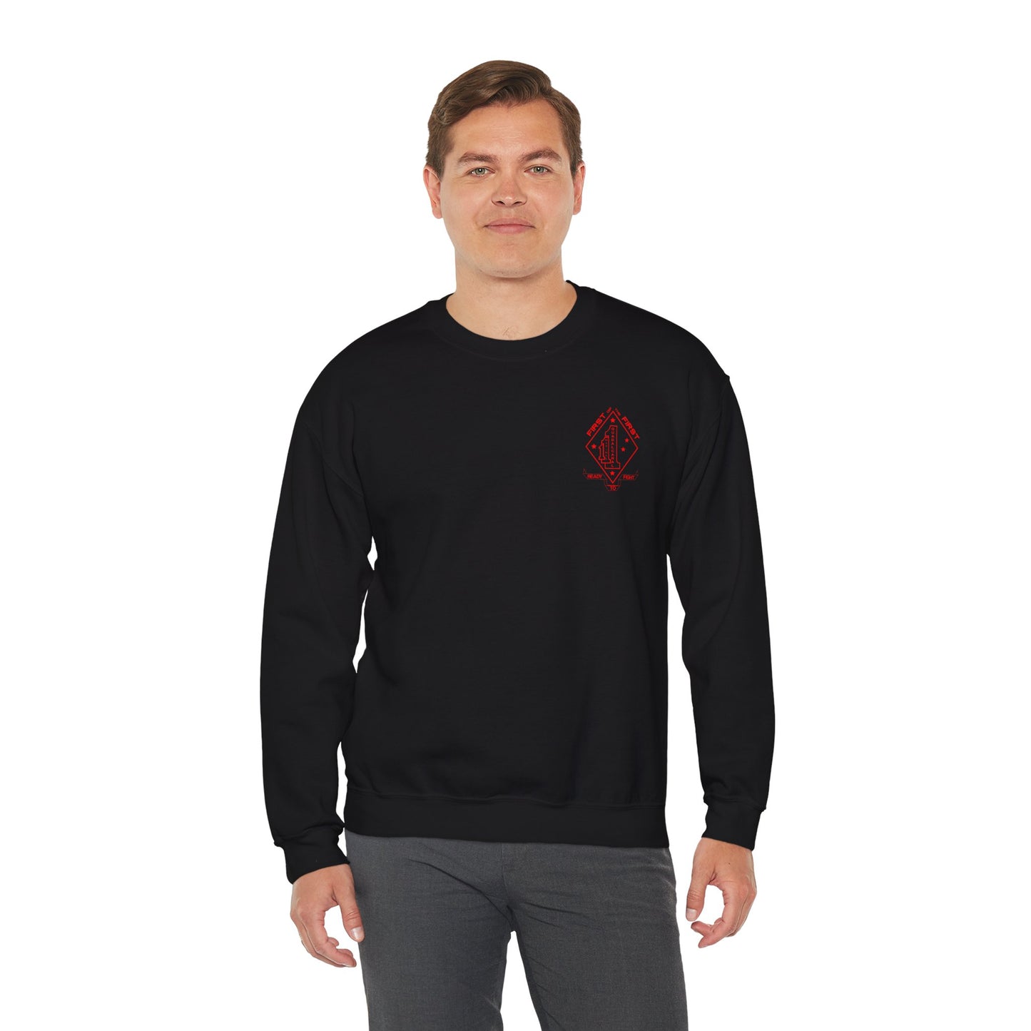 1st Battalion 1st Marines Alpha Co. Full Color Unit Crewneck Sweater