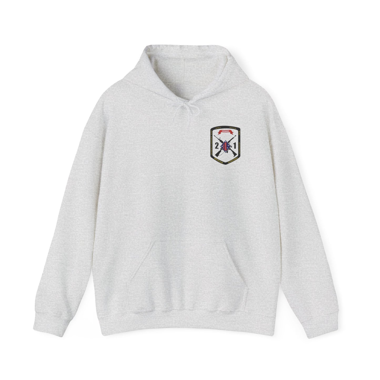 2nd Battalion 1st Marines Black Logo Unit Hoodie