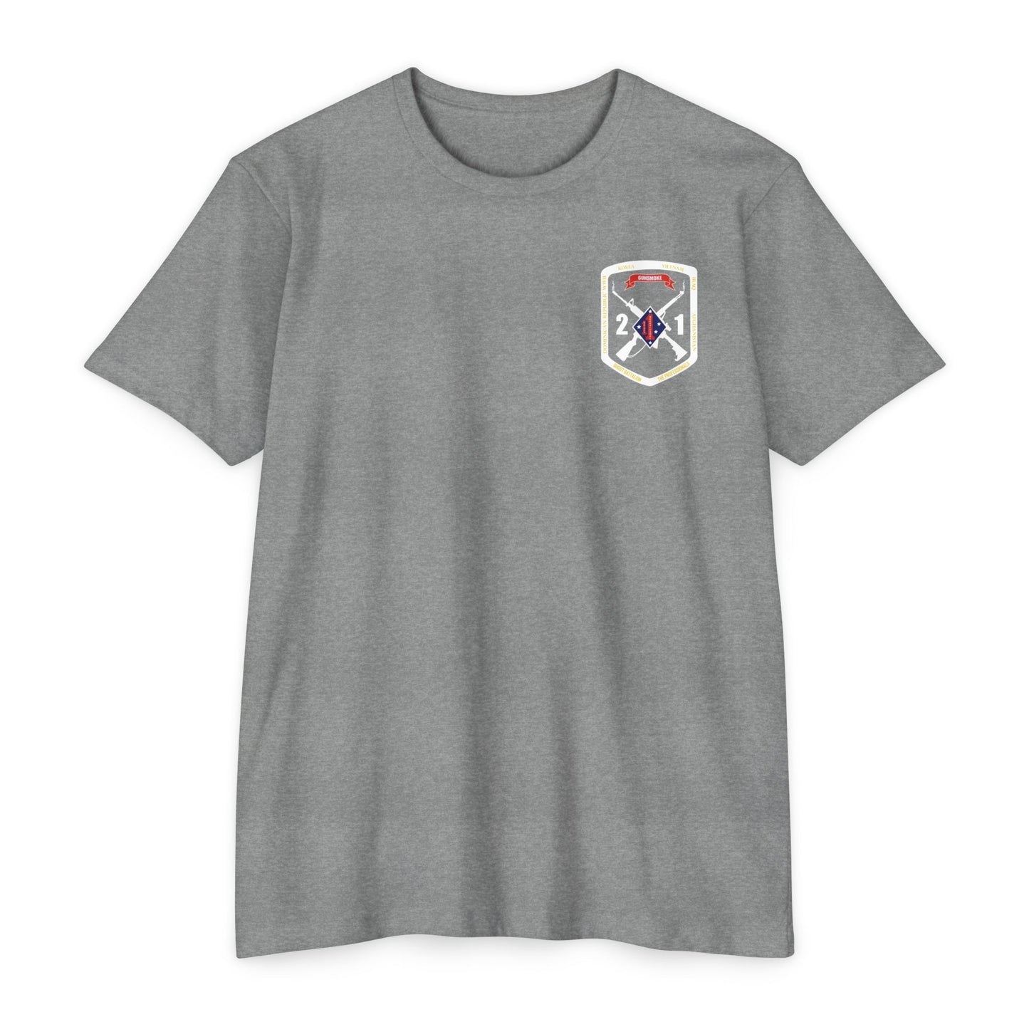 2nd Battalion 1st Marines White Logo Unit Tee