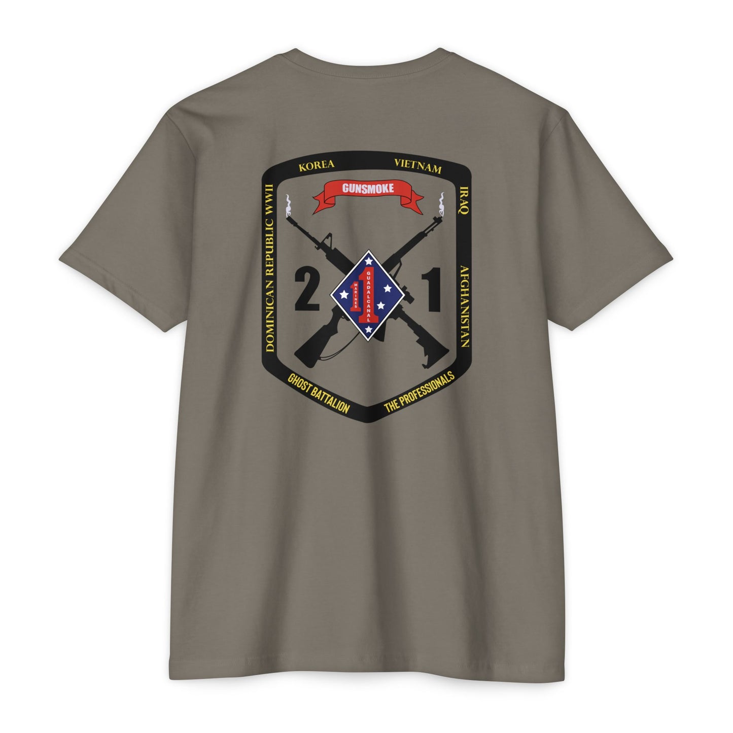 2nd Battalion 1st Marines Black Logo Unit Tee