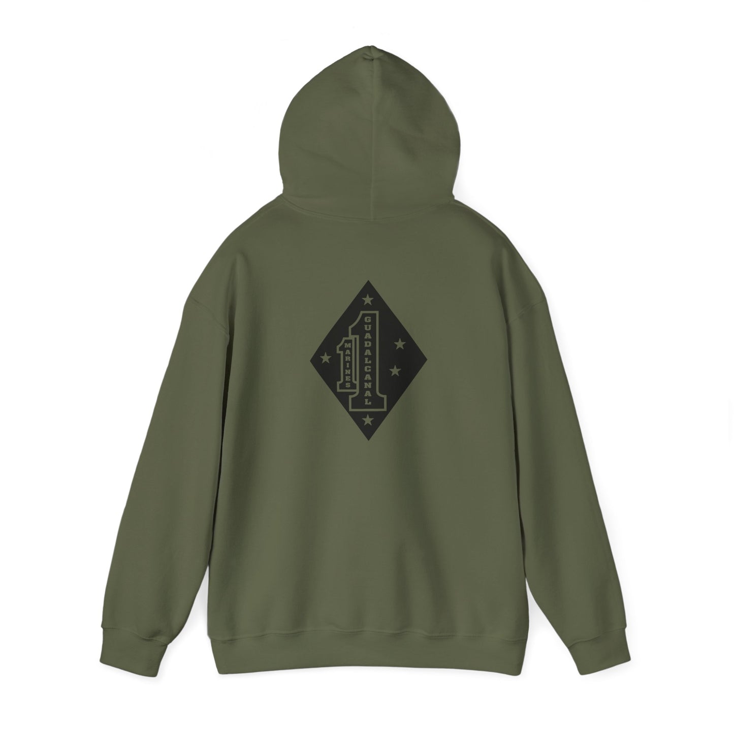 1st Marine Regiment Black Logo Hoodie