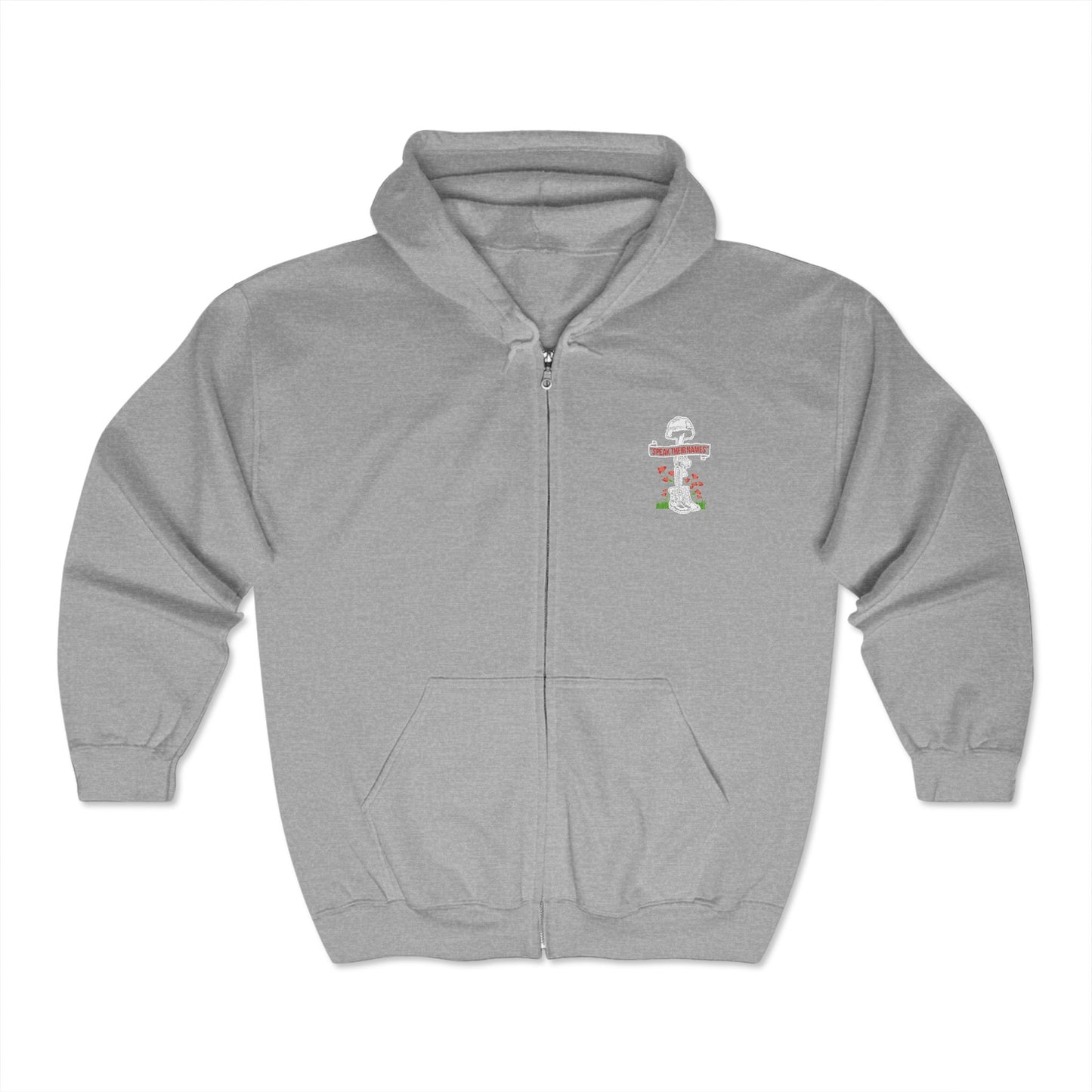 Military Cross Zip-UP Hoodie