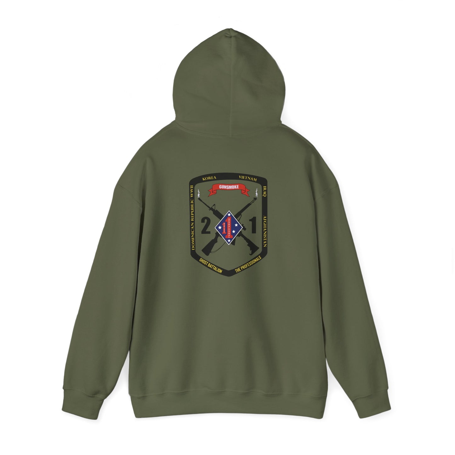 2nd Battalion 1st Marines Black Logo Unit Hoodie