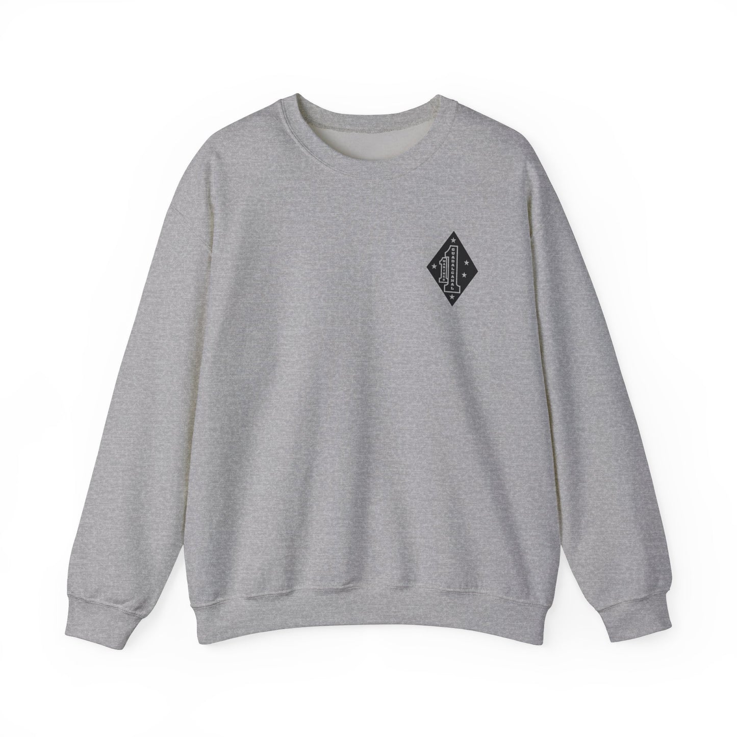 1st Marine Regiment Black Logo Crewneck Sweater