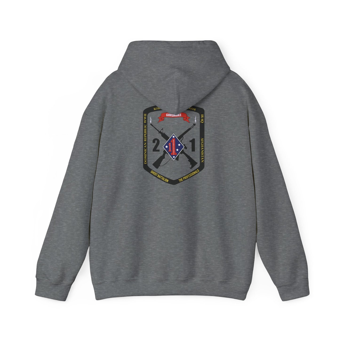 2nd Battalion 1st Marines Black Logo Unit Hoodie