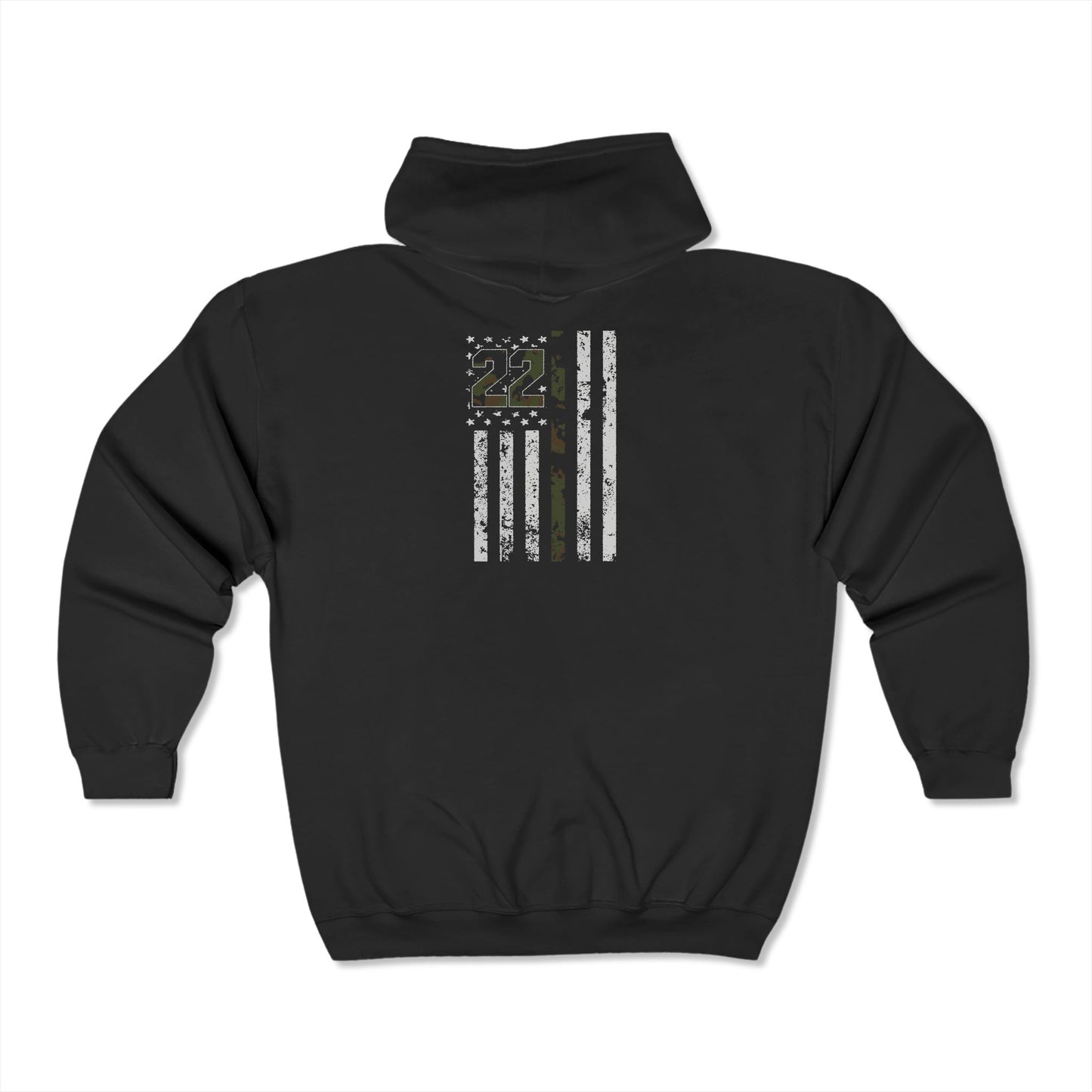 Military 22 Zip-Up Hoodie