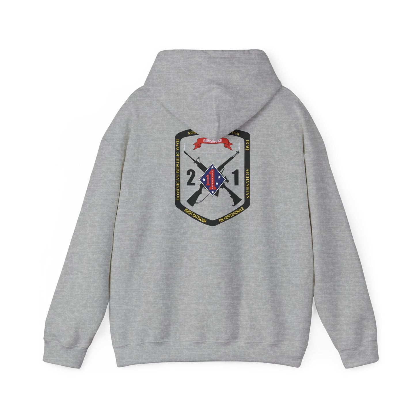 2nd Battalion 1st Marines Black Logo Unit Hoodie