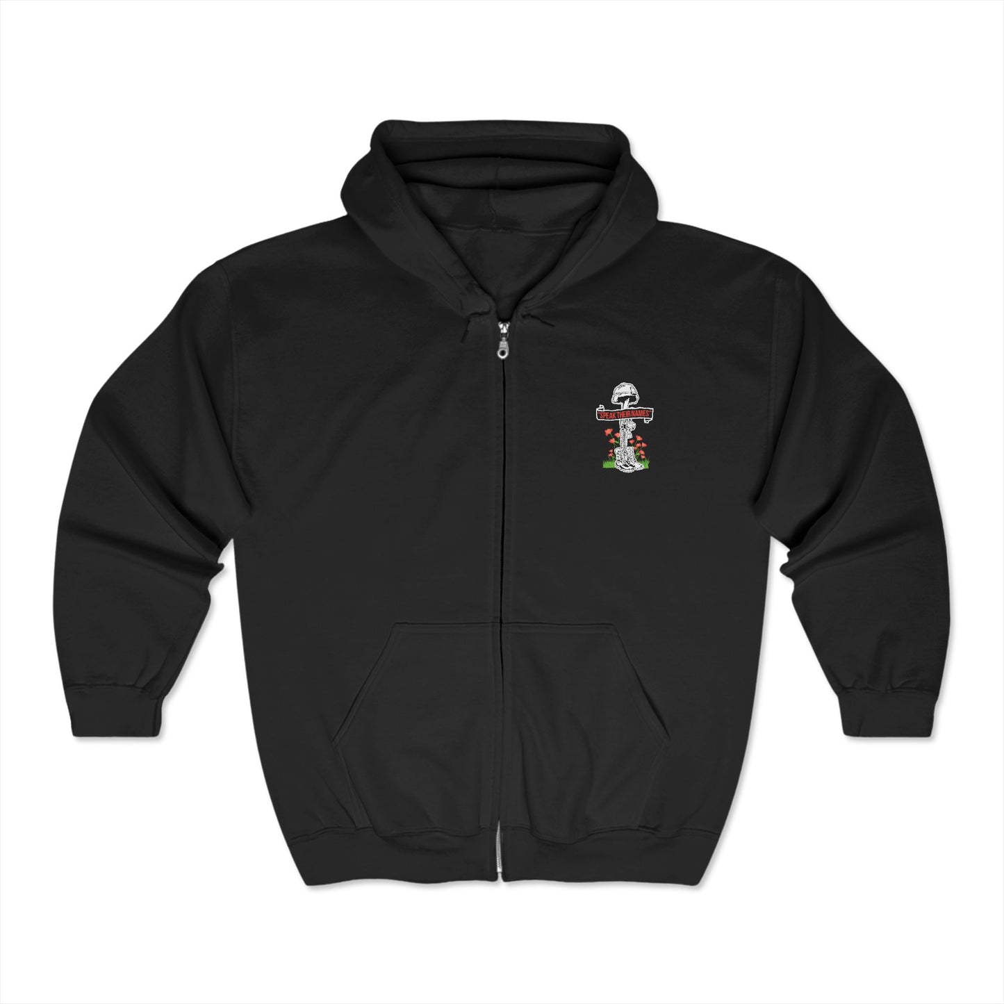 Military Cross Zip-UP Hoodie