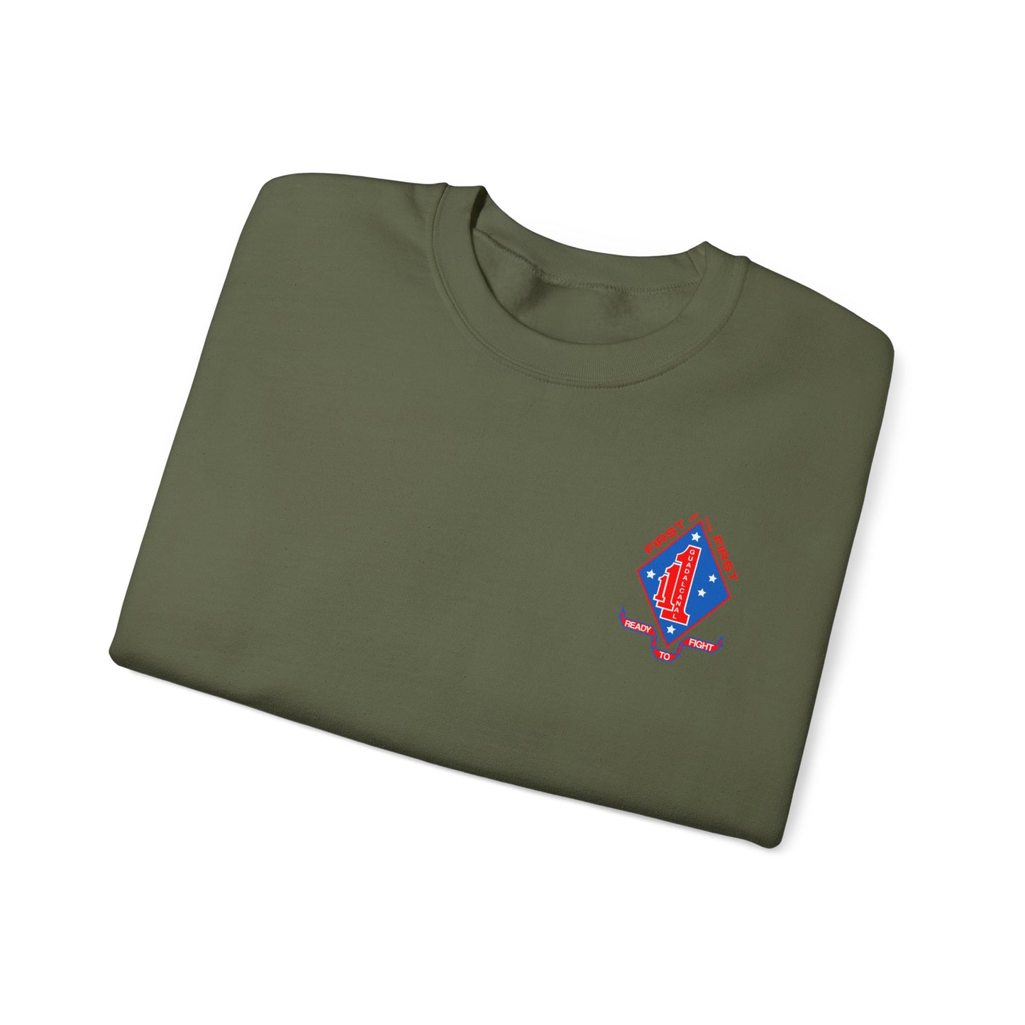 1st Battalion 1st Marines Unit Full Color Crewneck Sweater