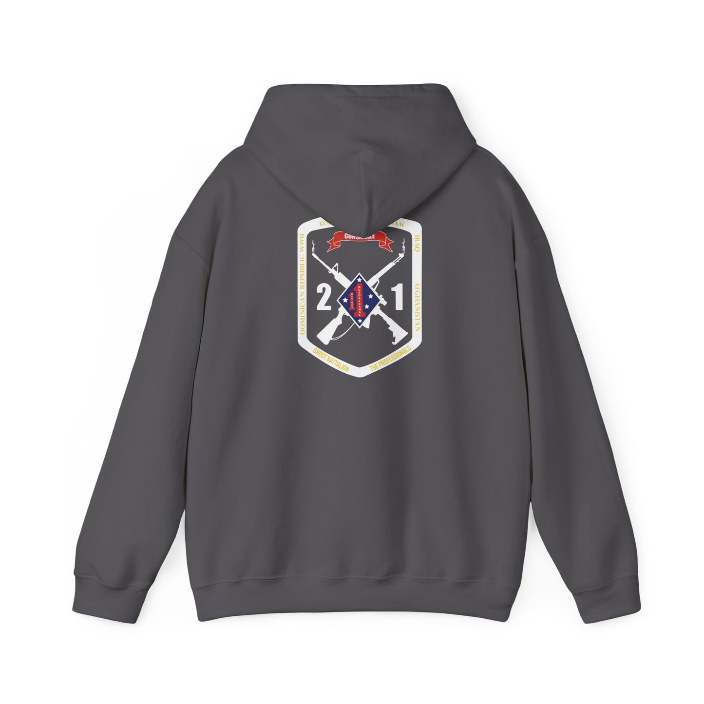 2nd Battalion 1st Marines White Logo Unit Hoodie