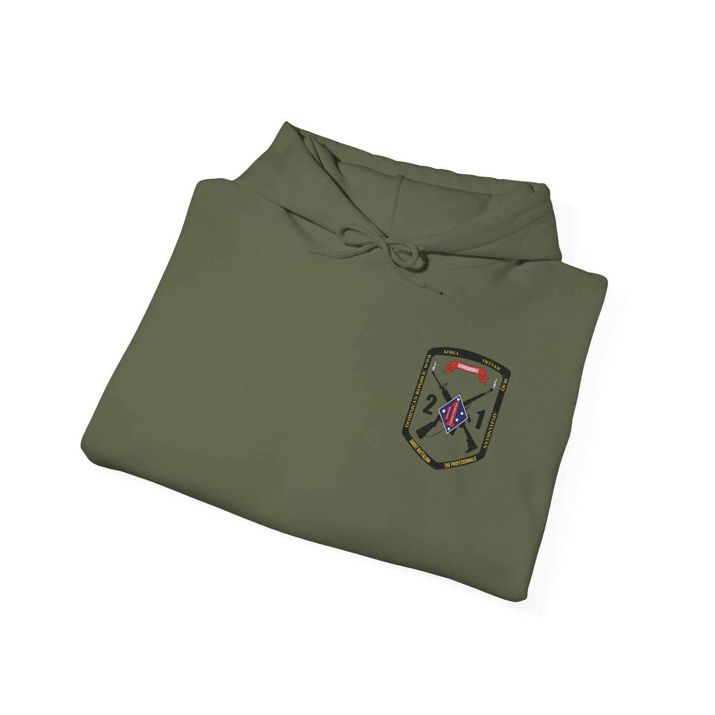 2nd Battalion 1st Marines Black Logo Unit Hoodie