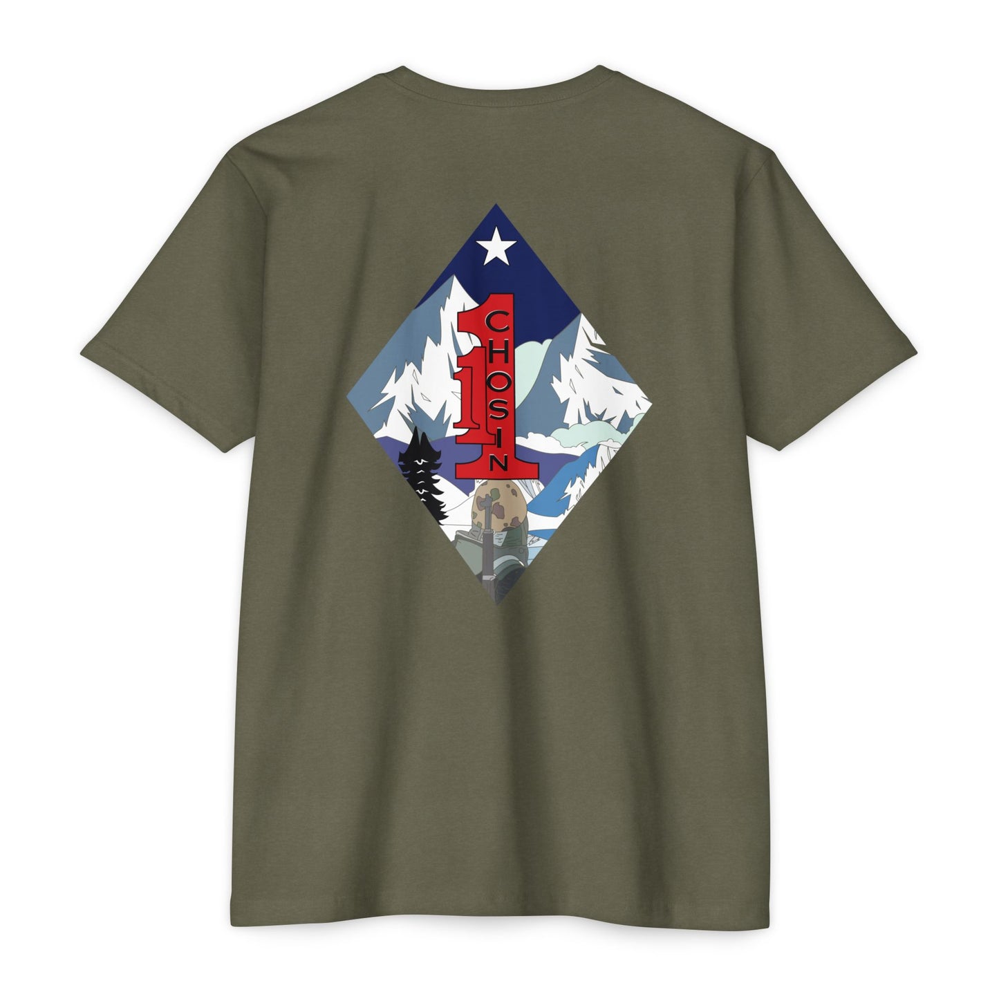1st Battalion 1st Marines Charlie Co. Green Unit Tee