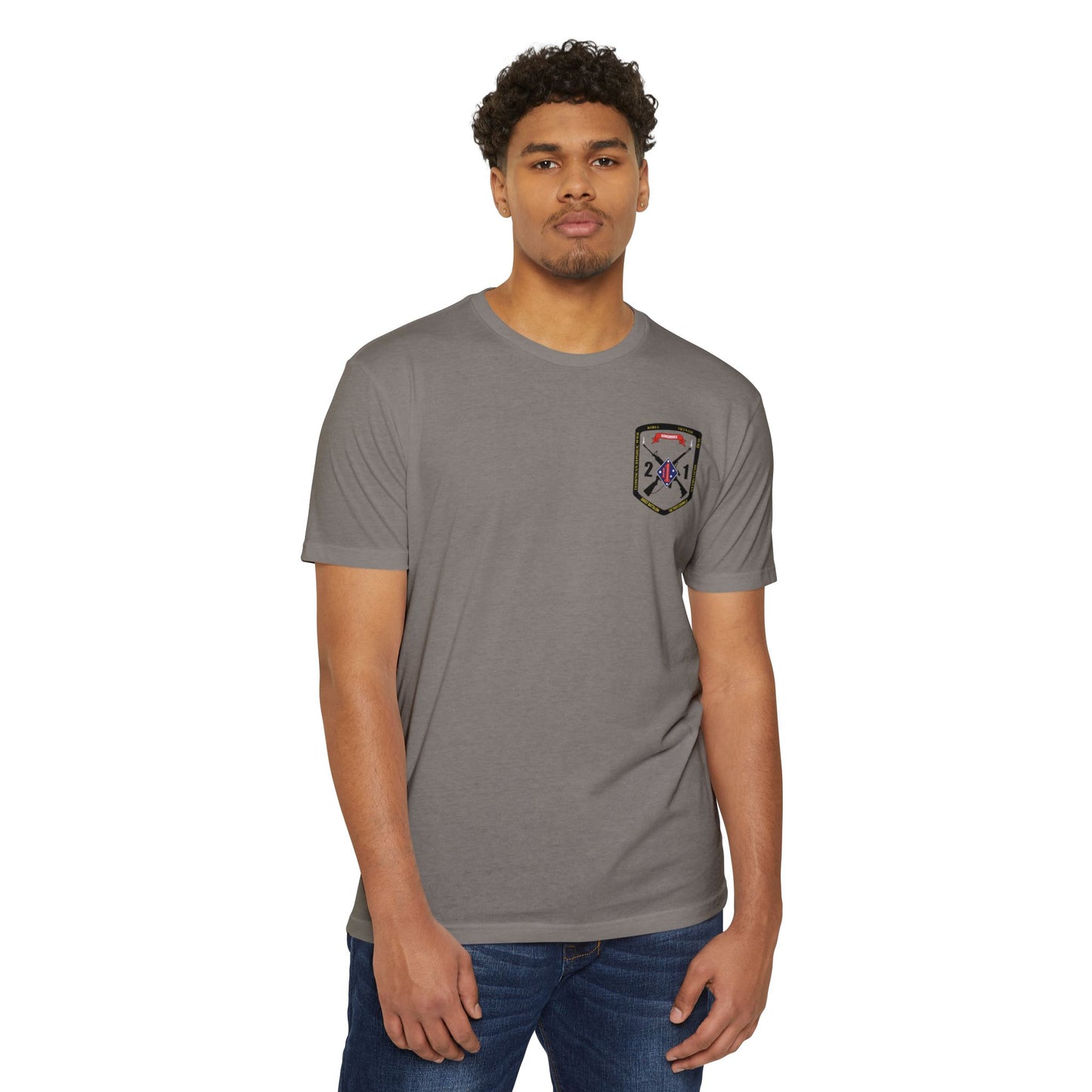 2nd Battalion 1st Marines Black Logo Unit Tee