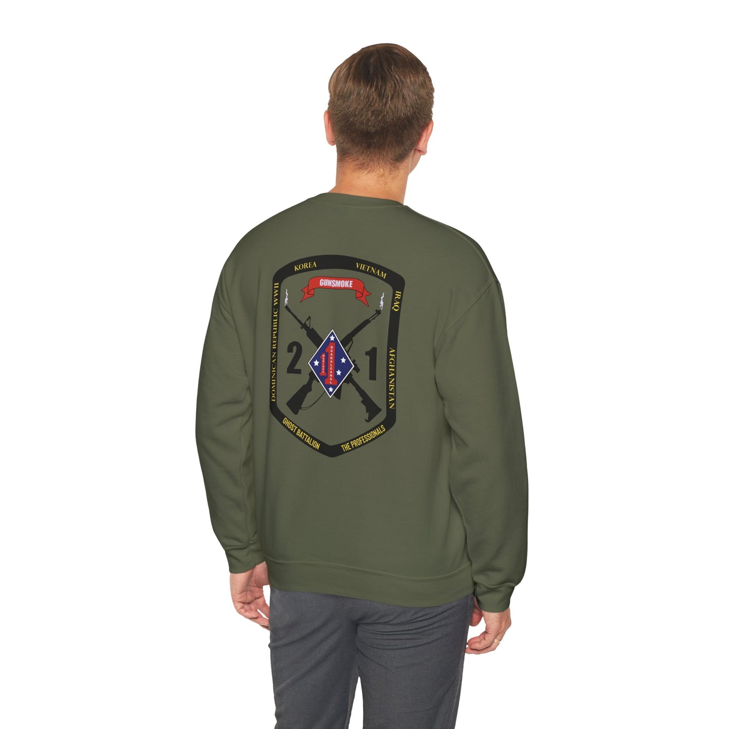 2nd Battalion 1st Marines Black Logo Unit Sweater