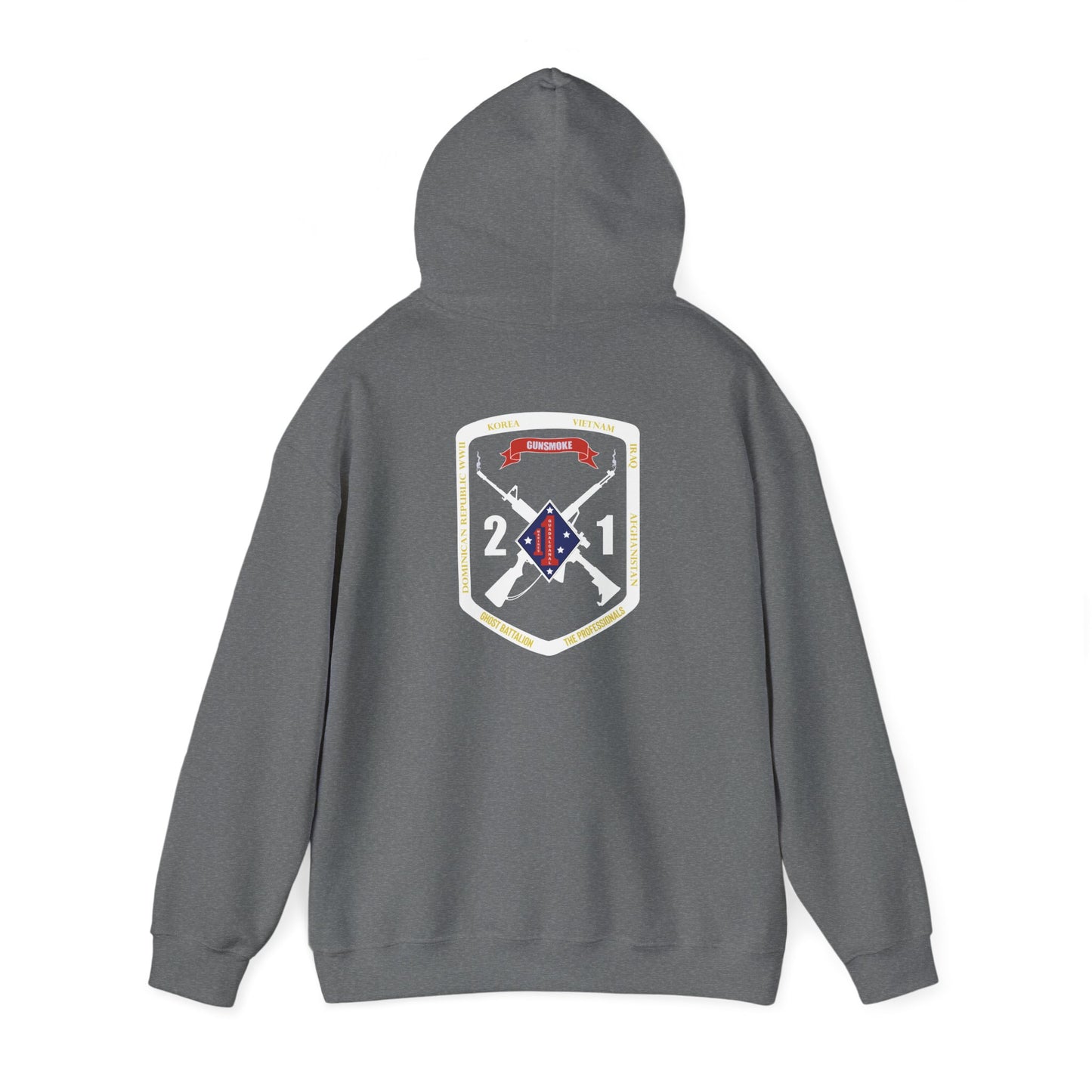 2nd Battalion 1st Marines White Logo Unit Hoodie