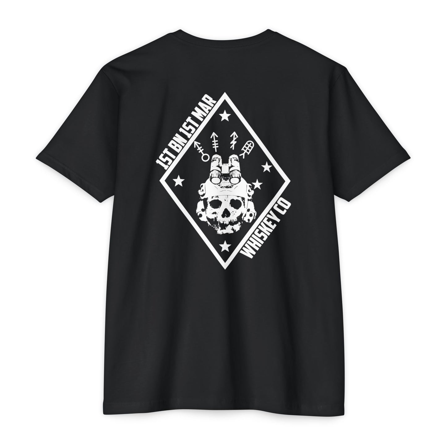 1st Battalion 1st Marines Weapons Co. Black Unit Tee
