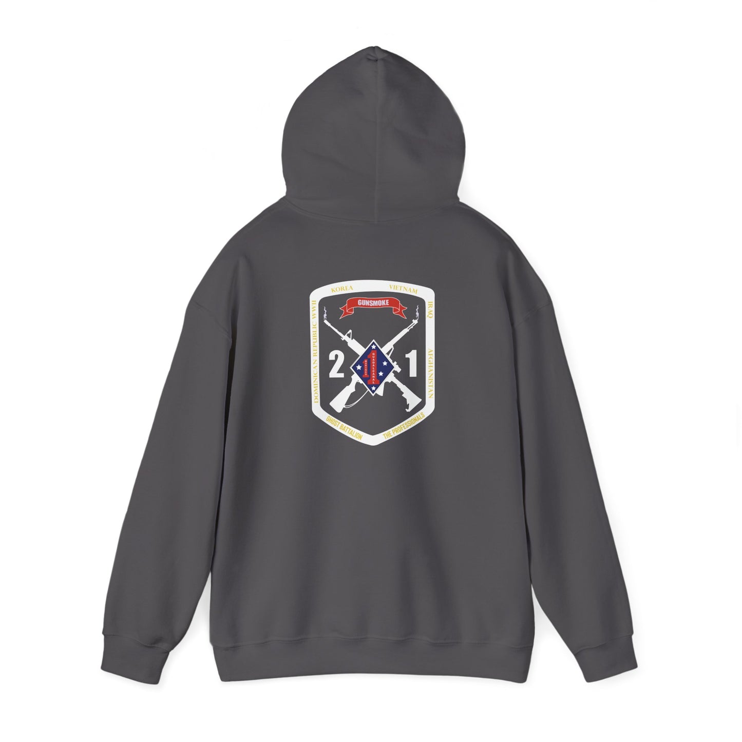 2nd Battalion 1st Marines White Logo Unit Hoodie