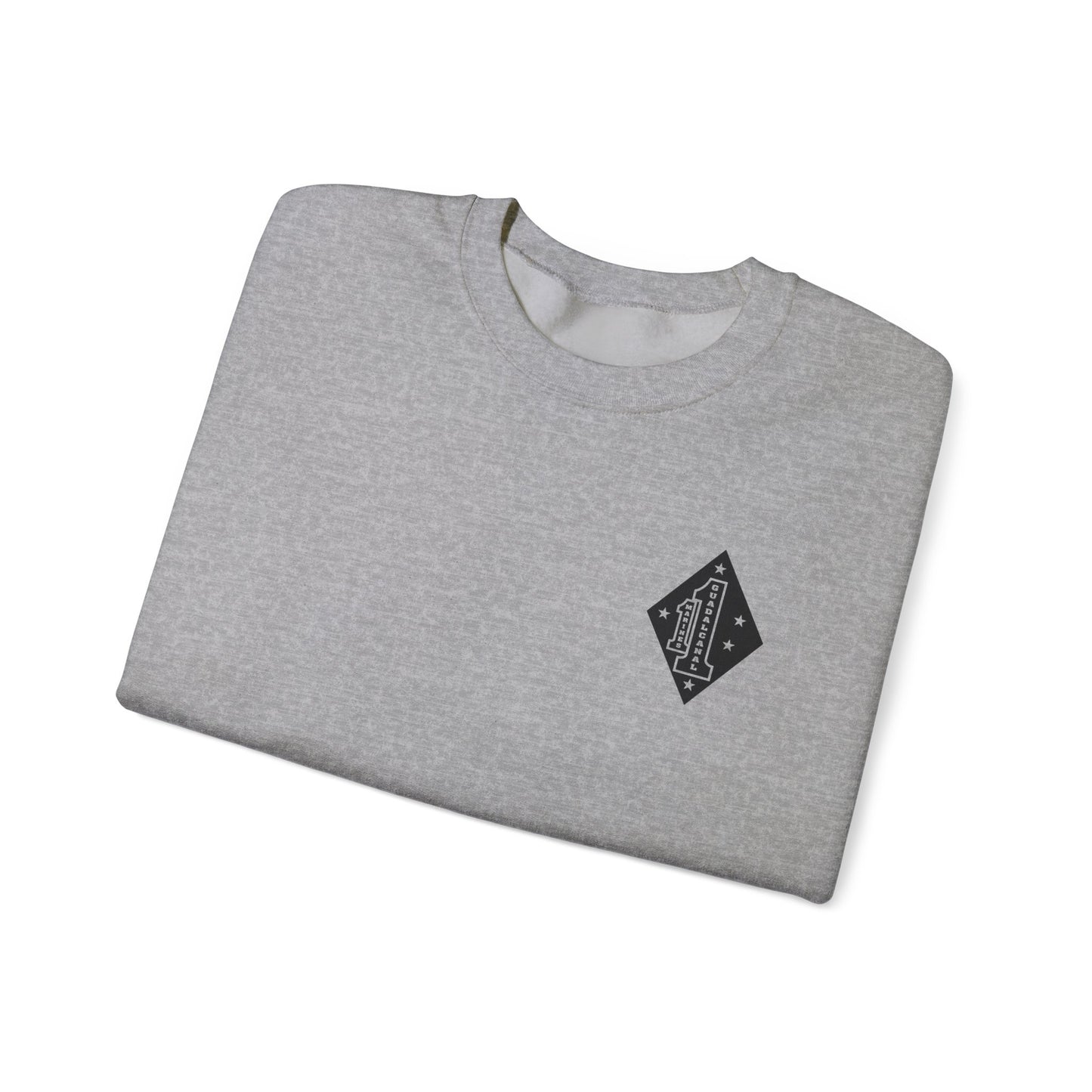 1st Marine Regiment Black Logo Crewneck Sweater