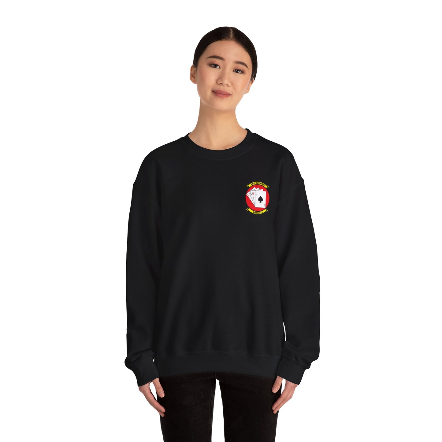 MWSS-373 Ace Support Black Unit Crewneck Sweater