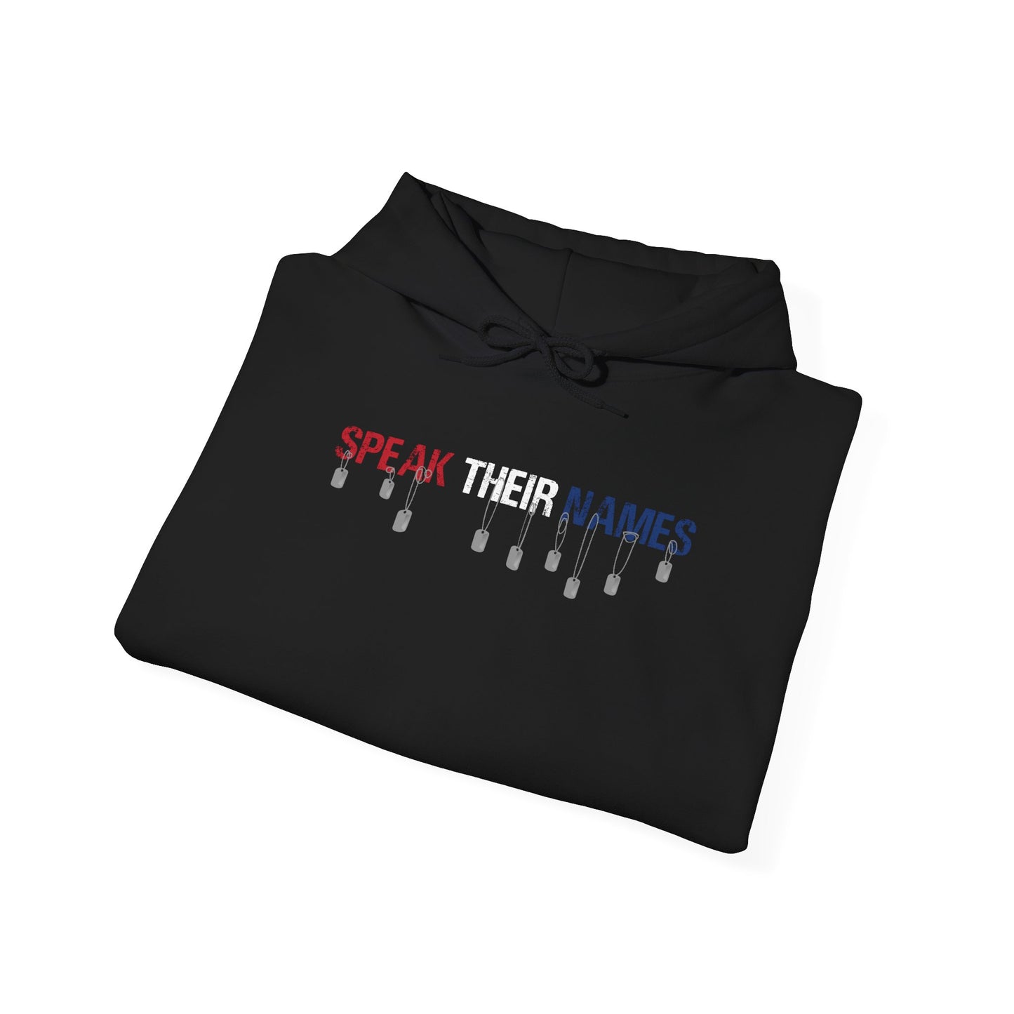 Speak Their Names Hoodie (Red, White and Blue)