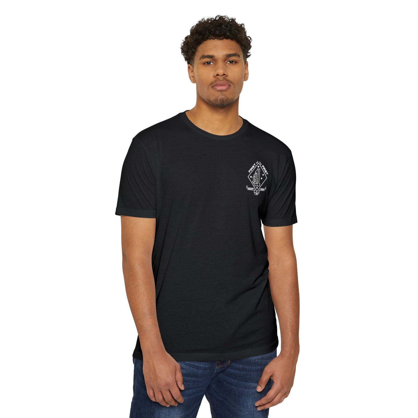 1st Battalion 1st Marines Weapons Co. Black Unit Tee