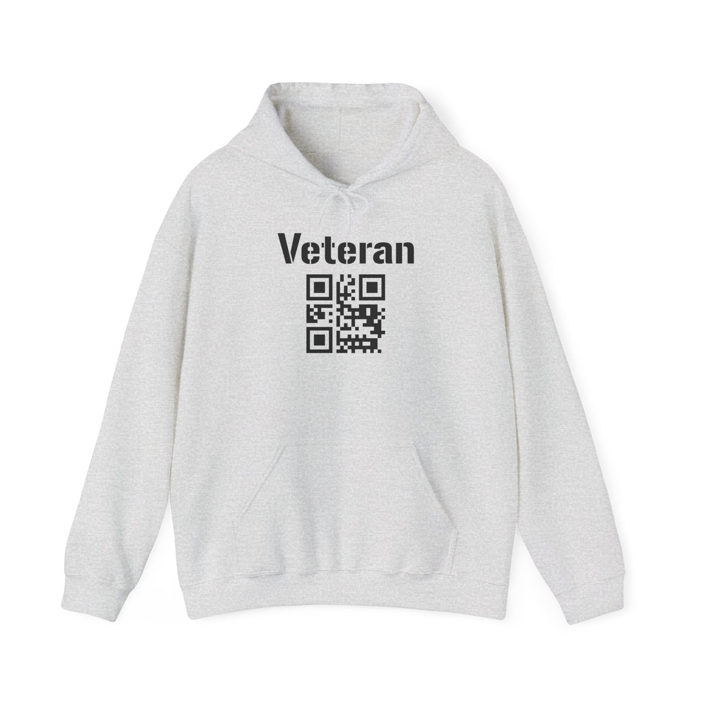 Veteran QR Code Hoodie – Support Our Heroes