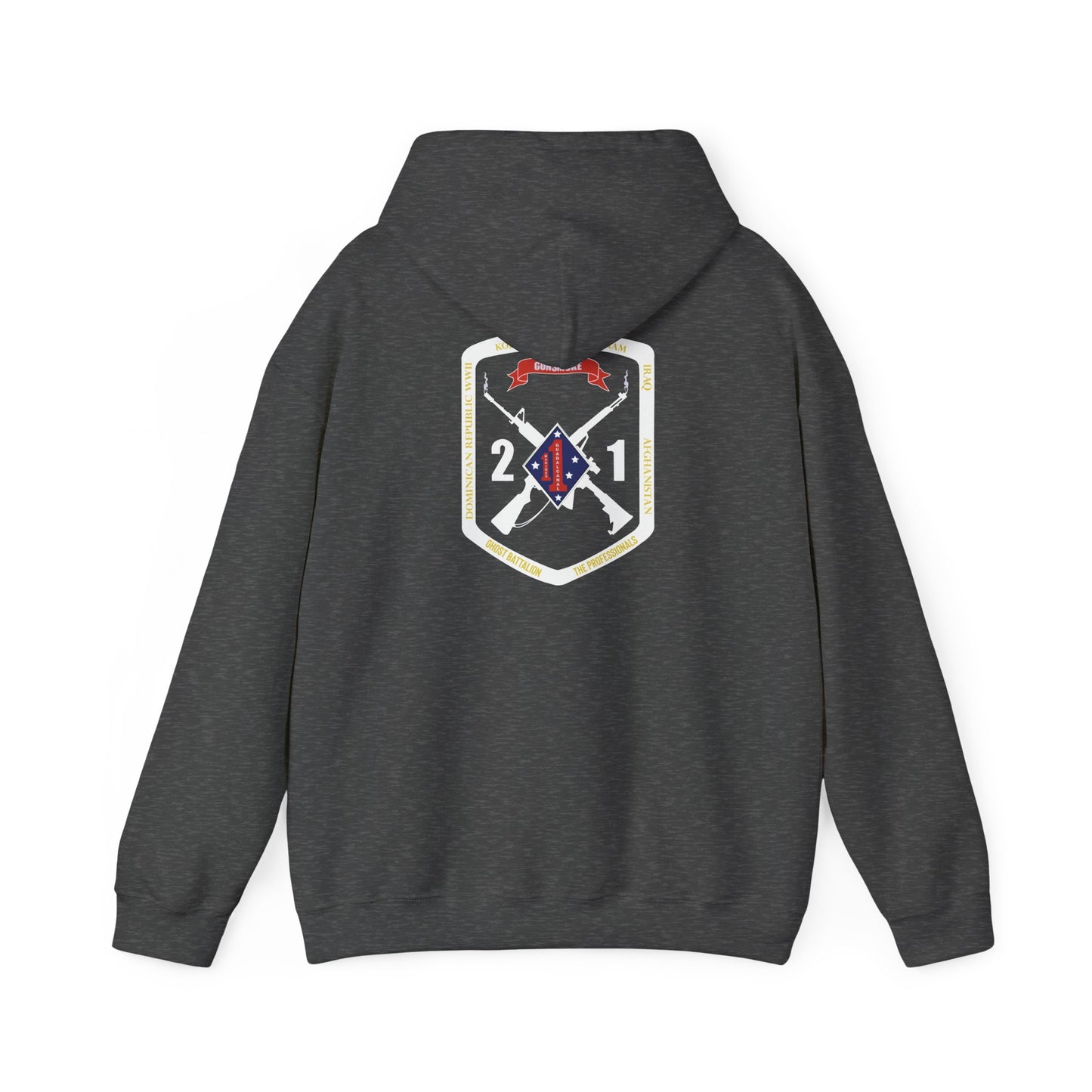 2nd Battalion 1st Marines White Logo Unit Hoodie