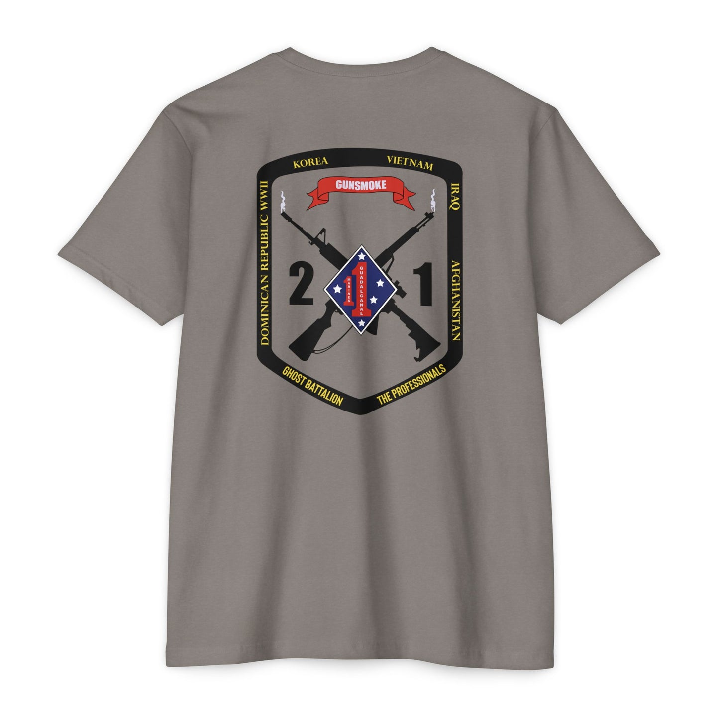 2nd Battalion 1st Marines Black Logo Unit Tee