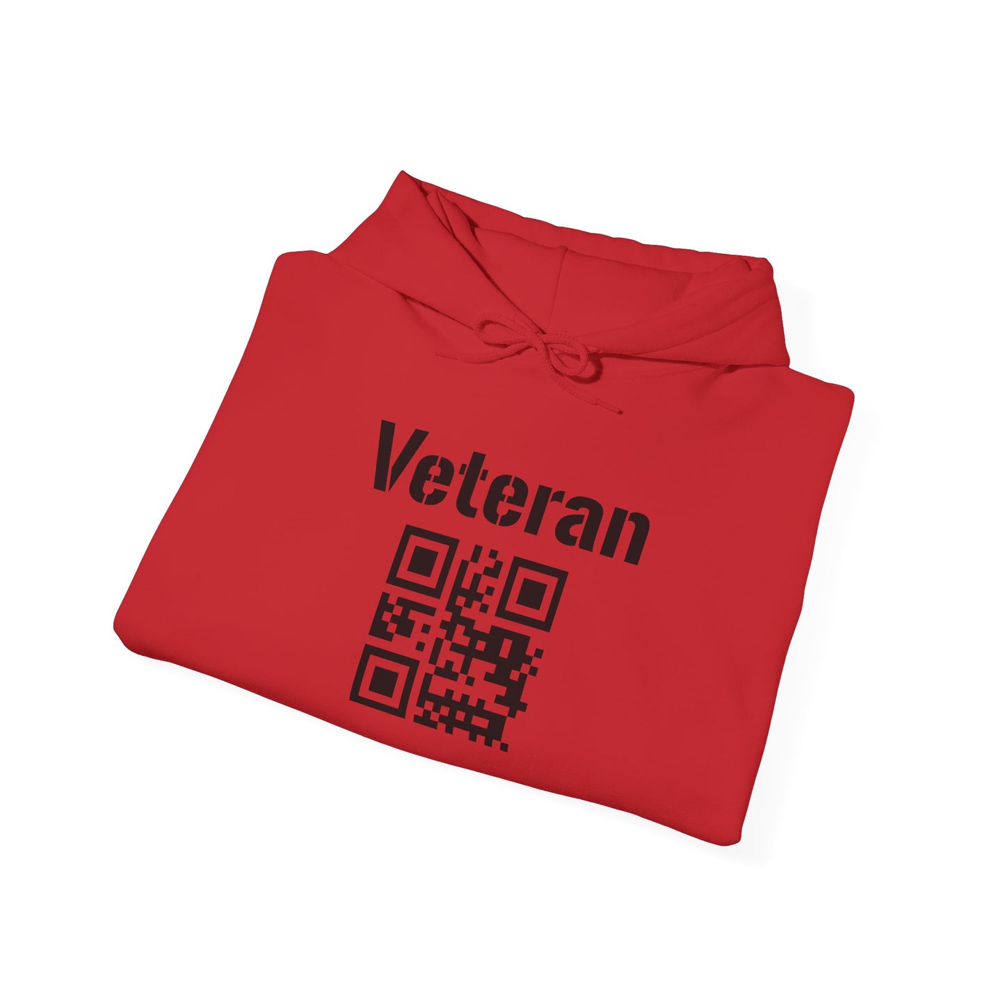 Veteran QR Code Hoodie – Support Our Heroes