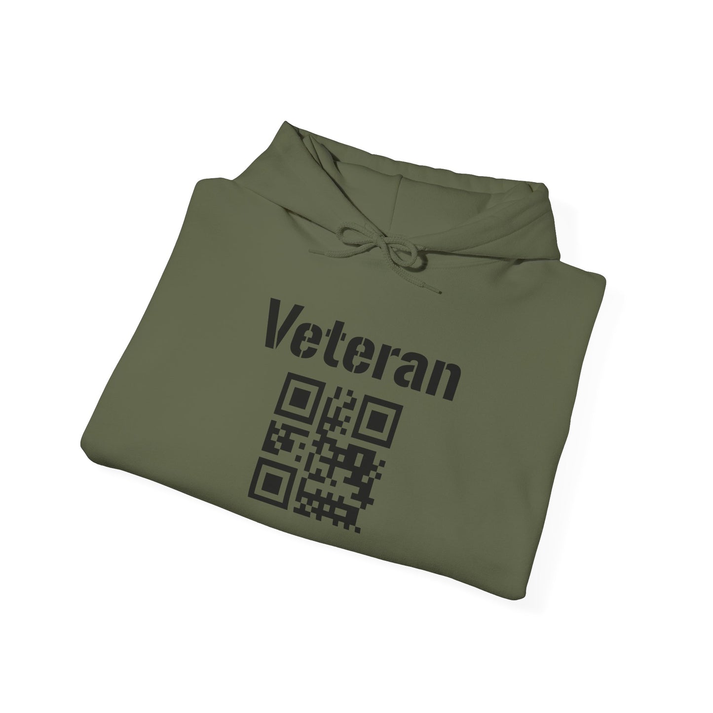 Veteran QR Code Hoodie – Support Our Heroes