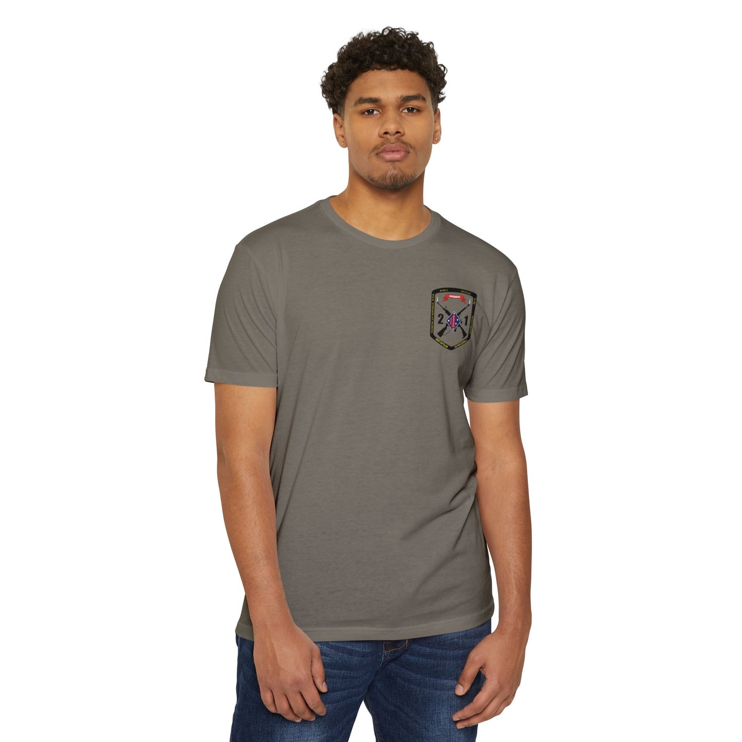 2nd Battalion 1st Marines Black Logo Unit Tee