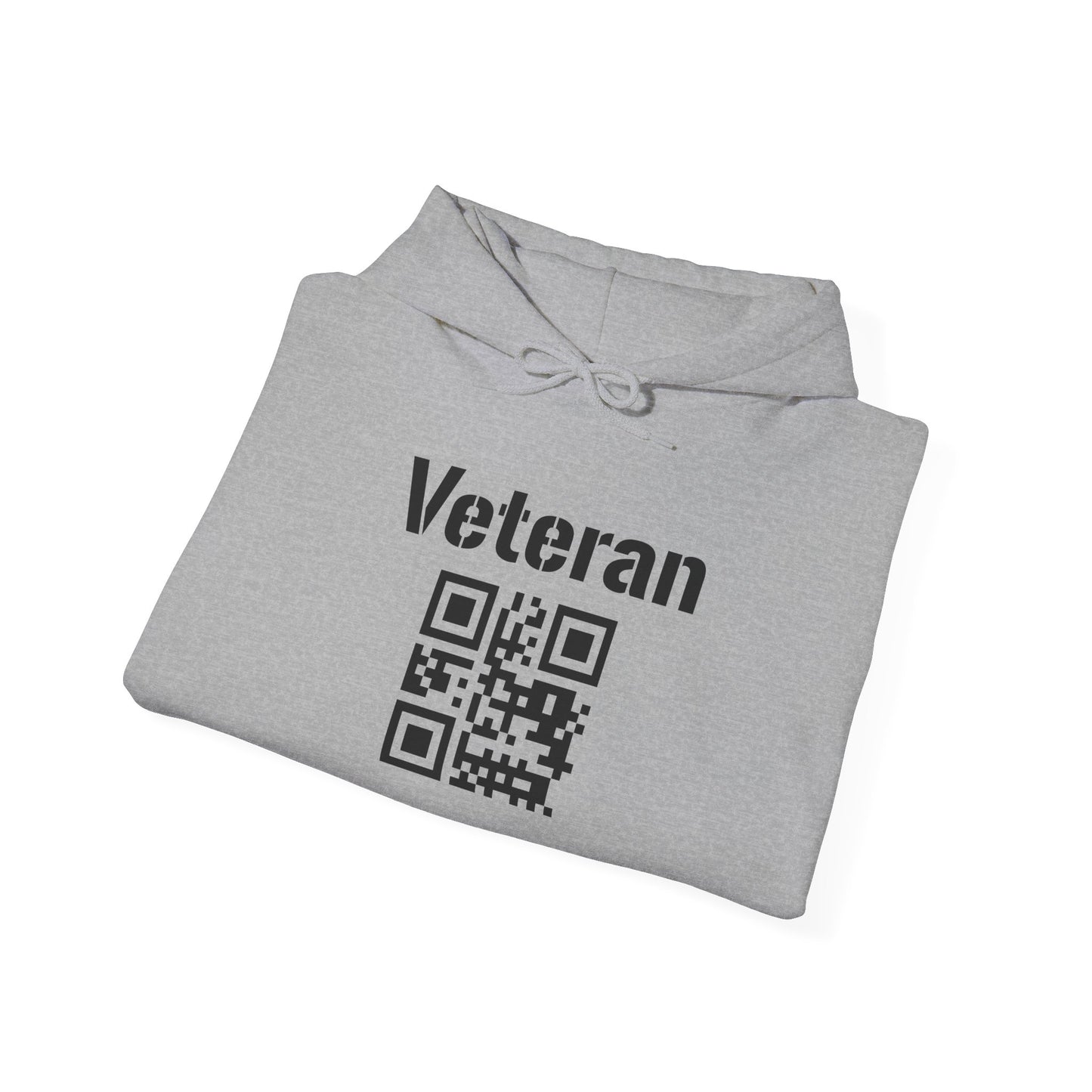 Veteran QR Code Hoodie – Support Our Heroes