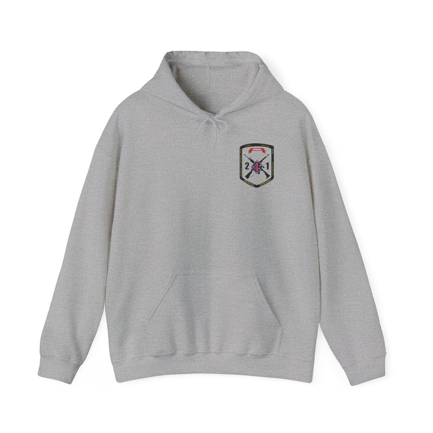 2nd Battalion 1st Marines Black Logo Unit Hoodie