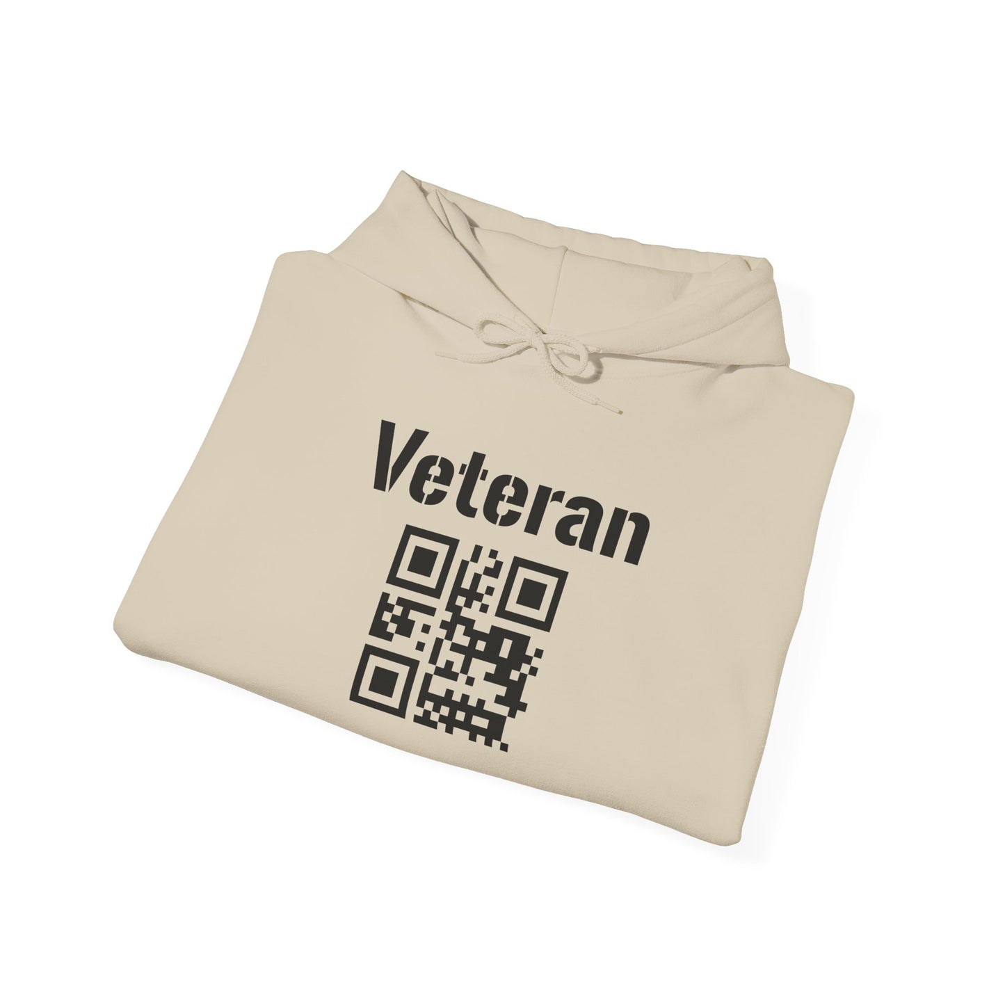 Veteran QR Code Hoodie – Support Our Heroes