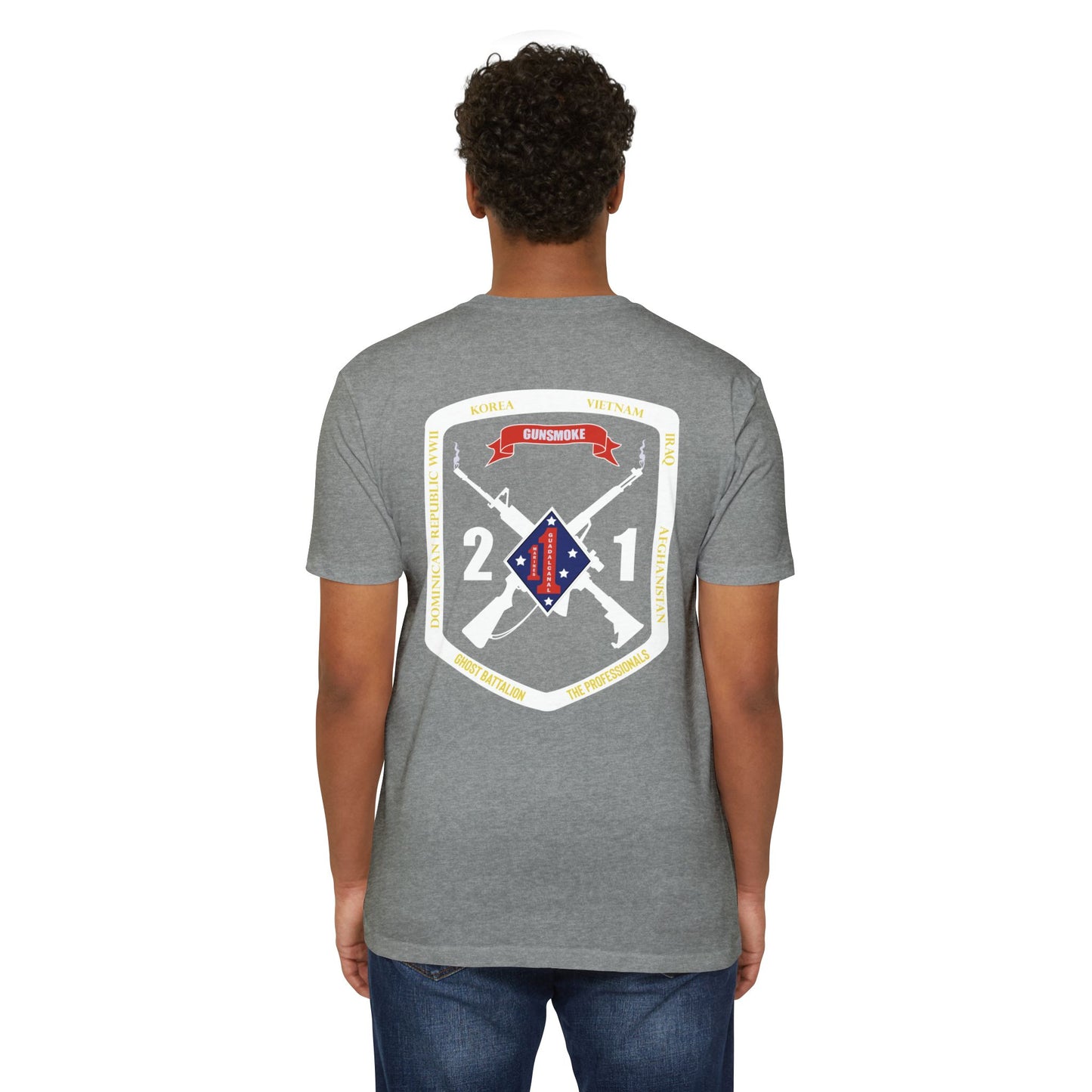 2nd Battalion 1st Marines White Logo Unit Tee