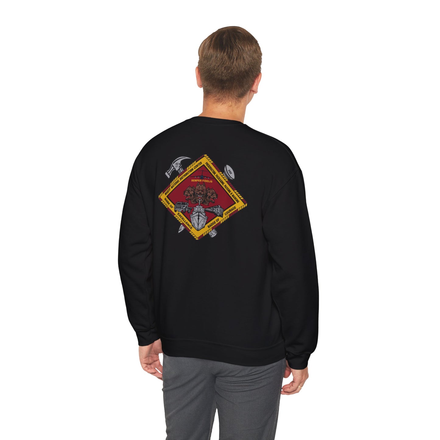 MAGTF Distribution Center Black Unit Crewneck Sweater