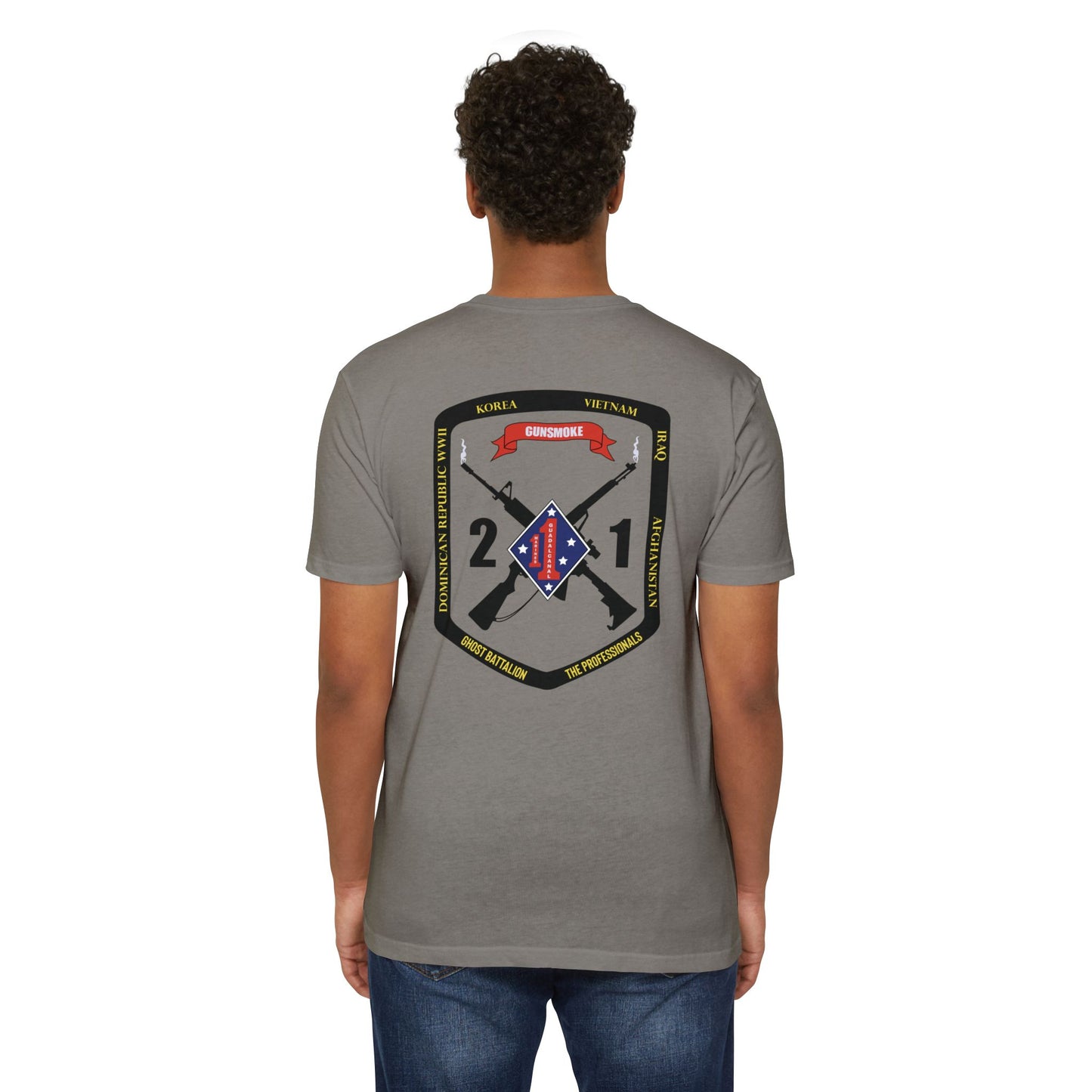 2nd Battalion 1st Marines Black Logo Unit Tee