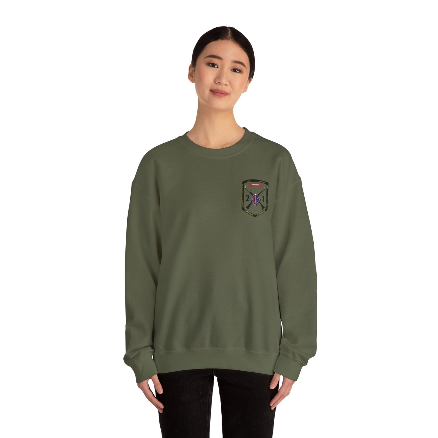 2nd Battalion 1st Marines Black Logo Unit Sweater