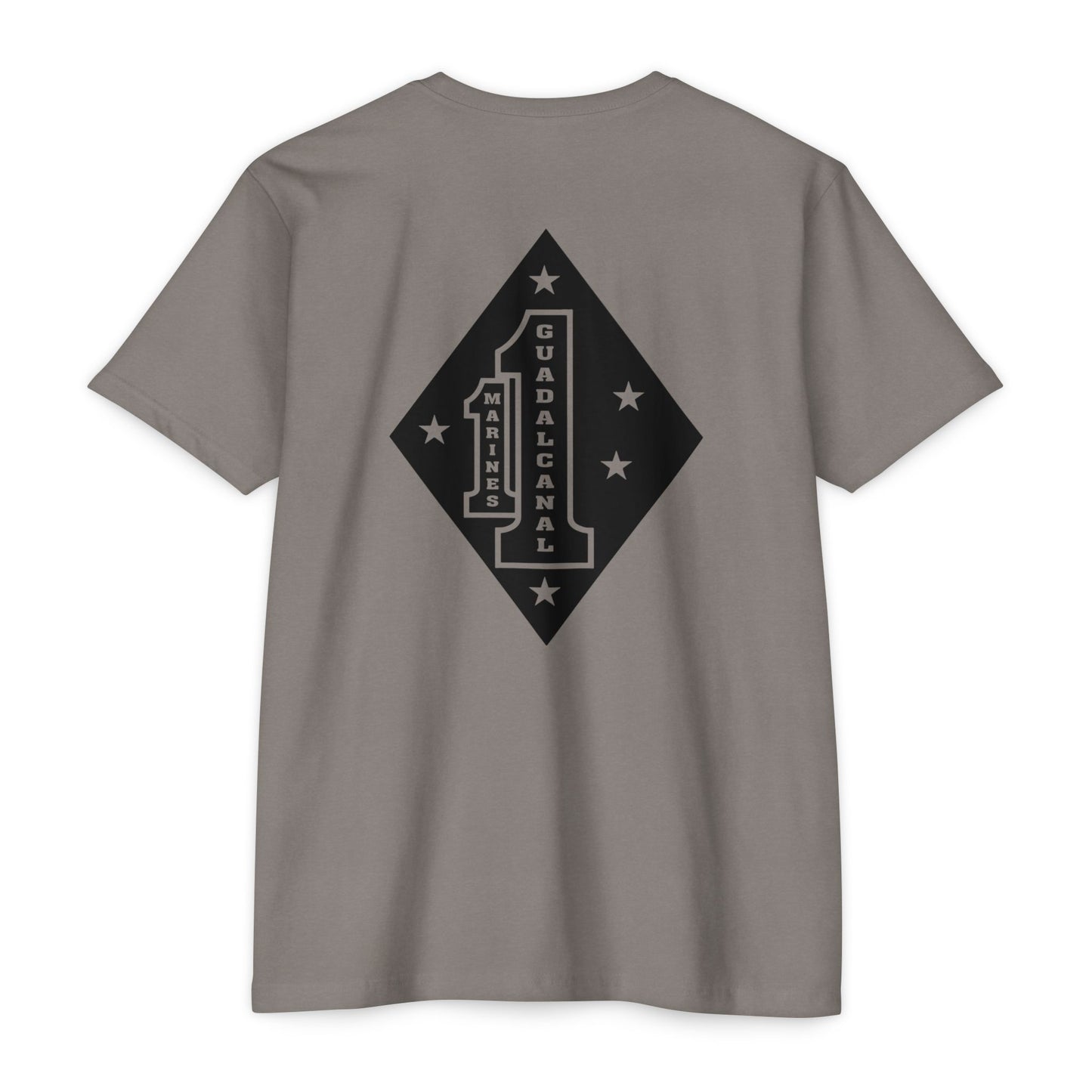 1st Marine Regiment Black Logo Tee