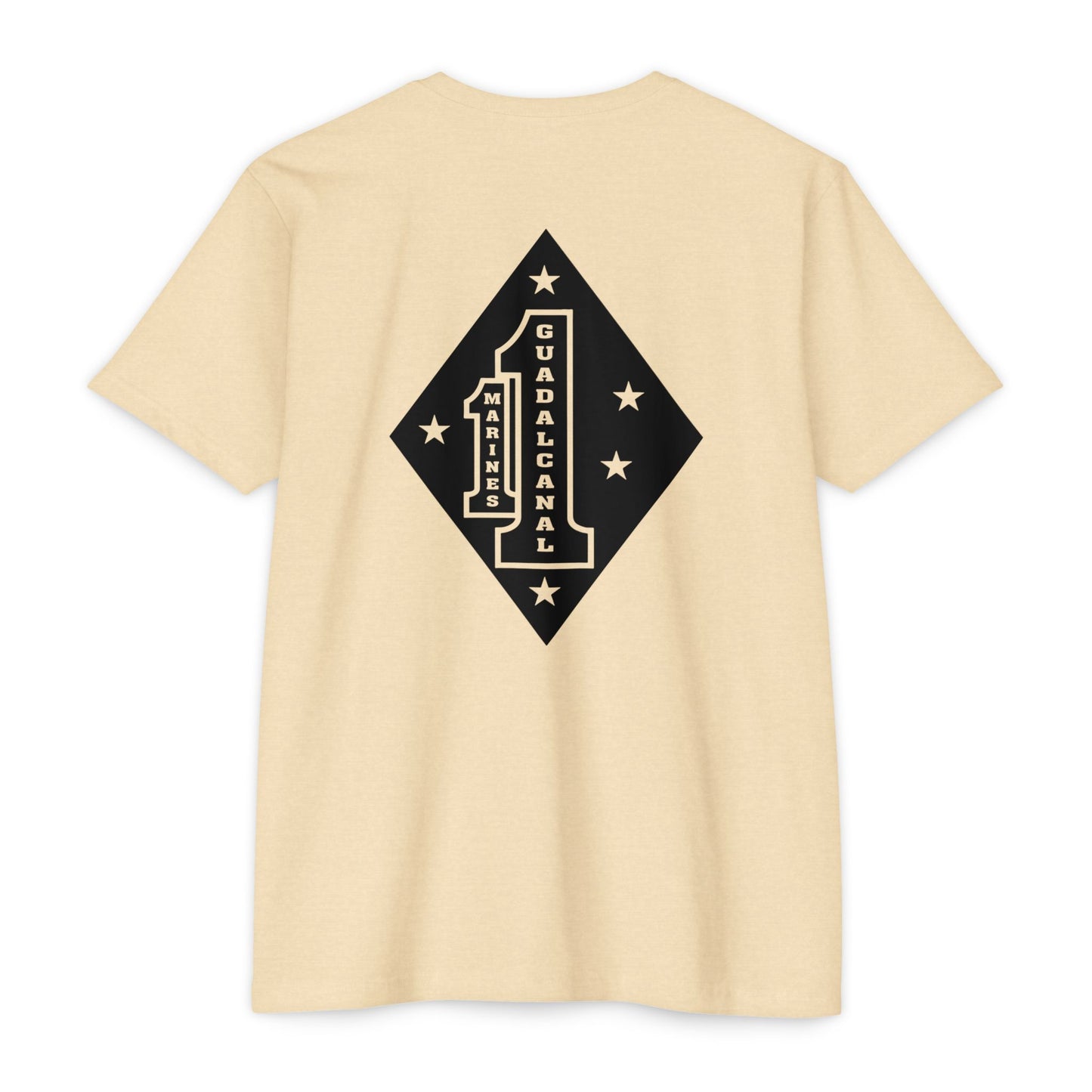 1st Marine Regiment Black Logo Tee