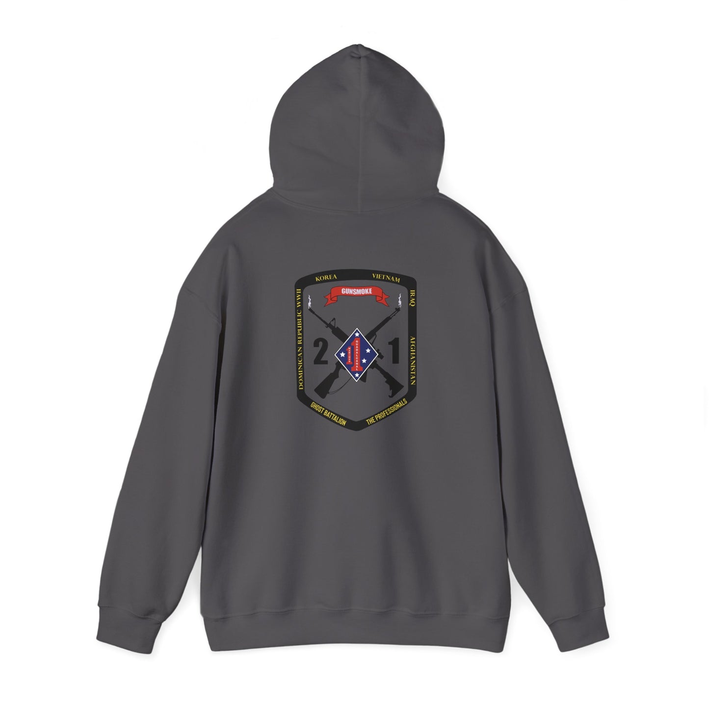 2nd Battalion 1st Marines Black Logo Unit Hoodie